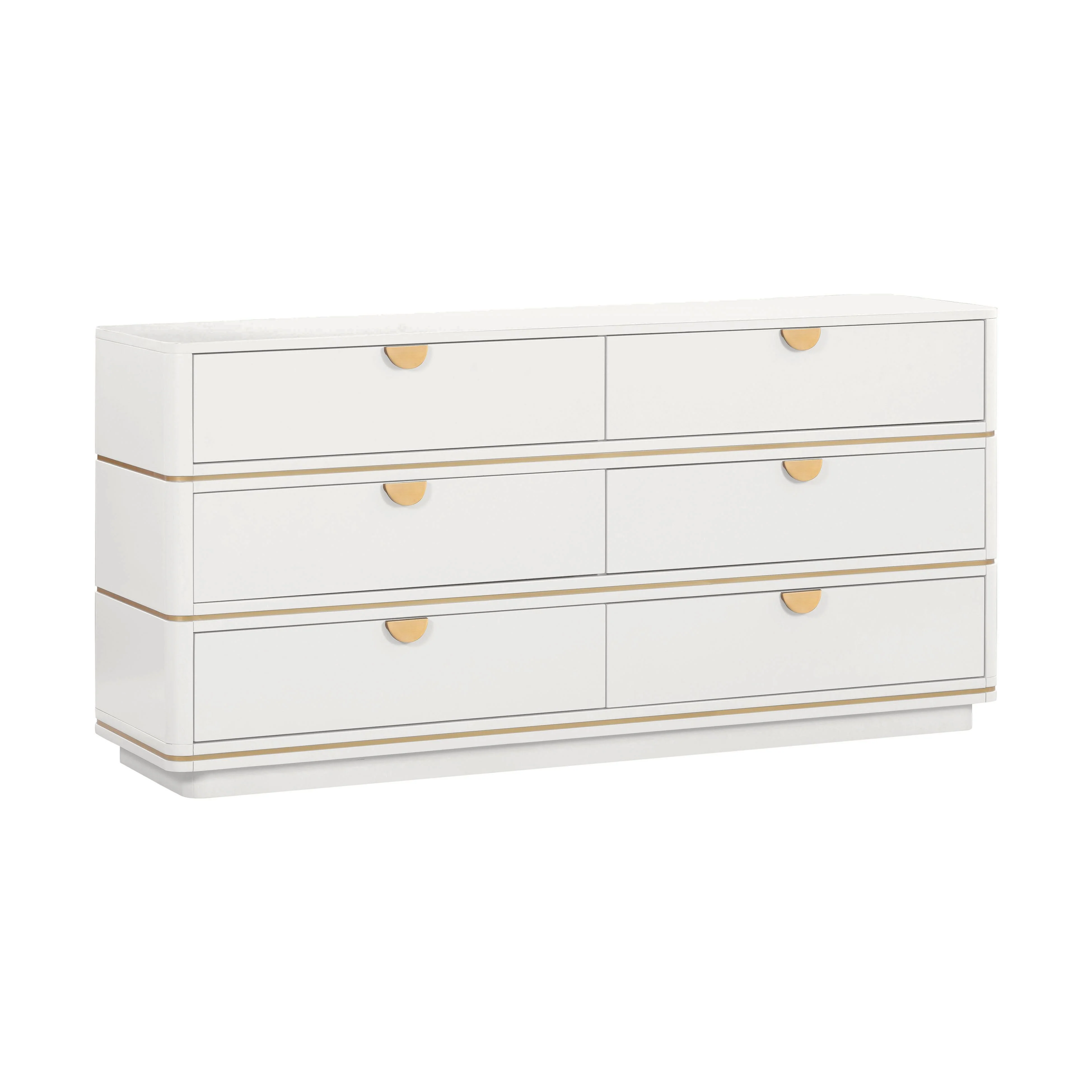 Julieta Cream 6 Drawer Dresser - Remutear