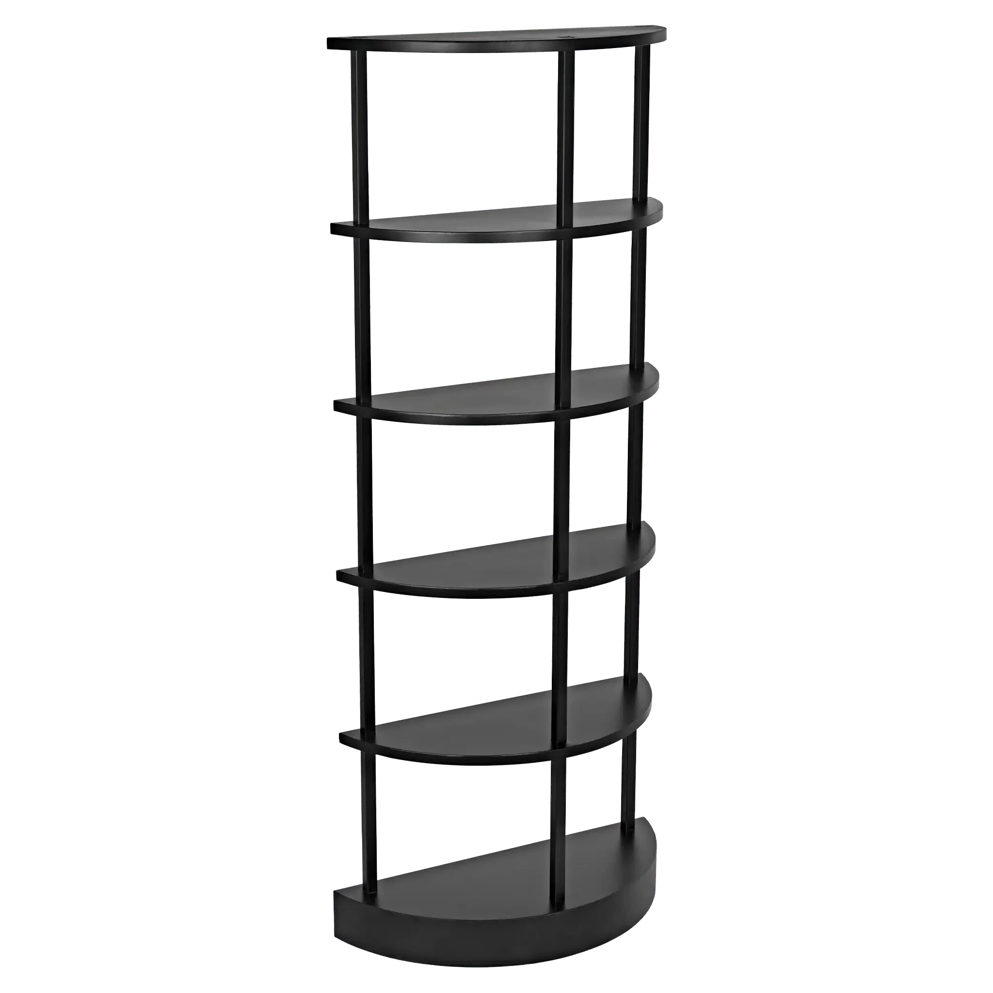 Spago Bookcase, Black Metal - Remutear