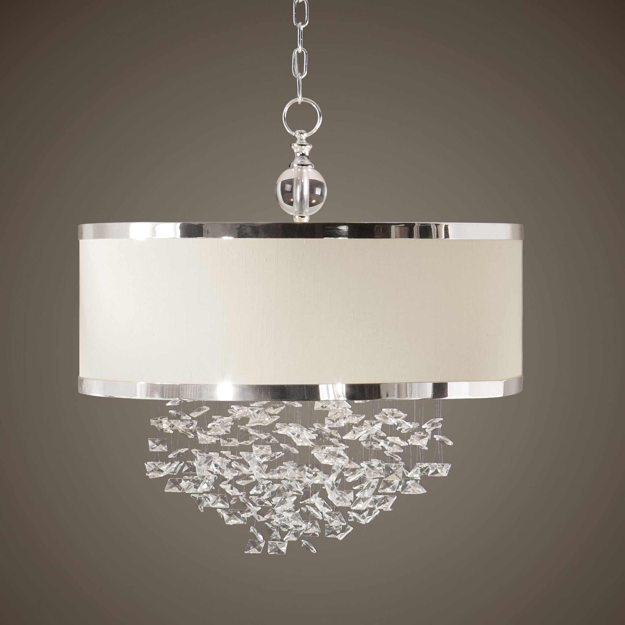 FASCINATION 3 LIGHT SILKEN DRUM PENDANT - Remutear