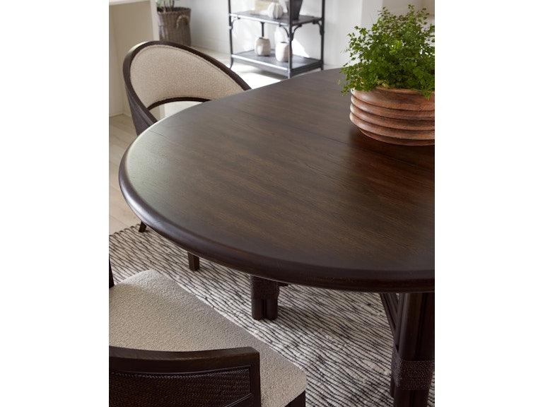 Retreat Pole Rattan Round Dining Table w/1-20in leaf - Remutear
