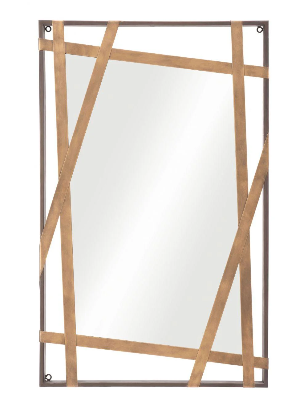 Tolix Mirror Antique Gold & Black - Remutear