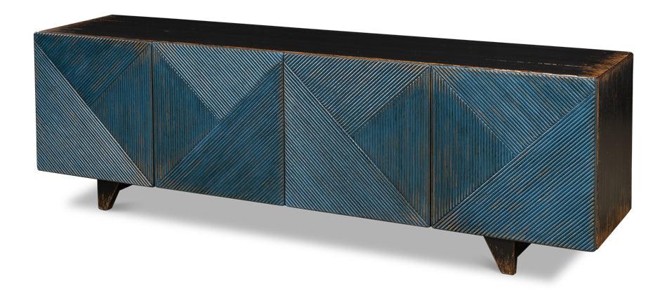 Low Wall Console For Tv - Blue - Remutear