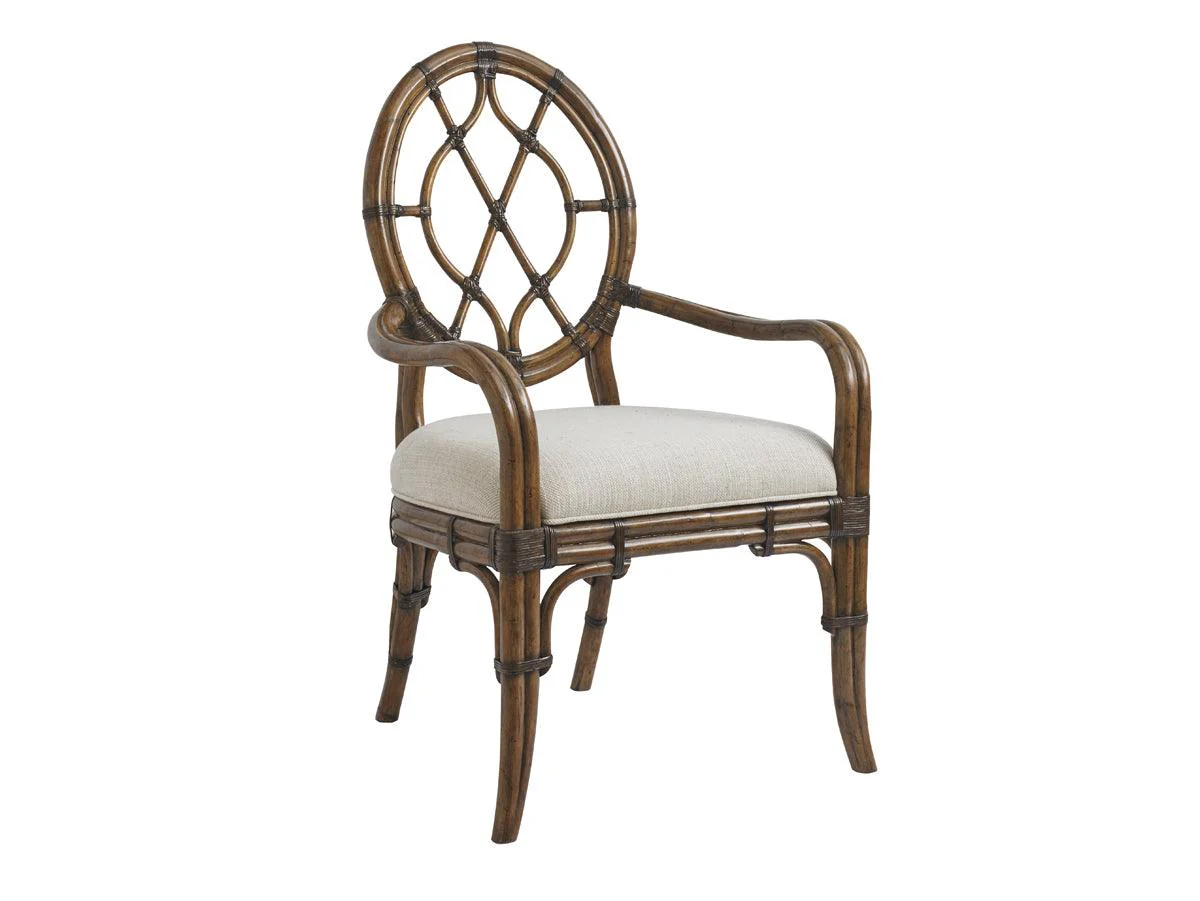 Bali Hai Cedar Key Oval Back Arm Chair - Remutear