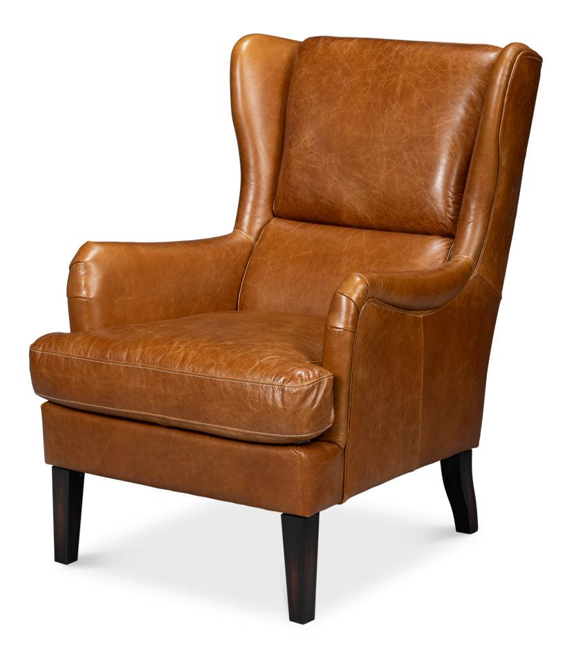 Elite Wing Lounge Chair - Cuba Brown - Remutear