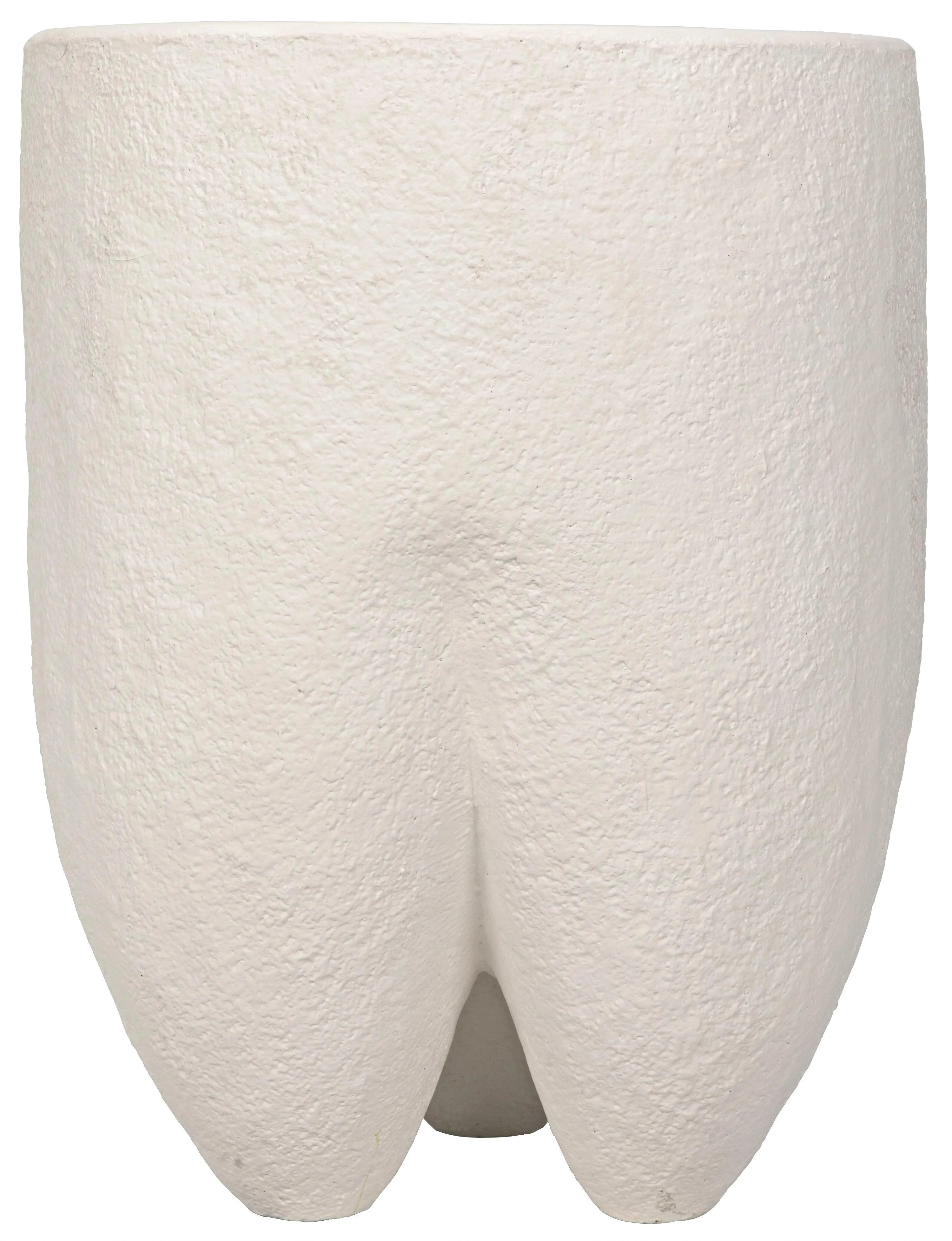 Donald Side Table, White Fiber Cement - Remutear