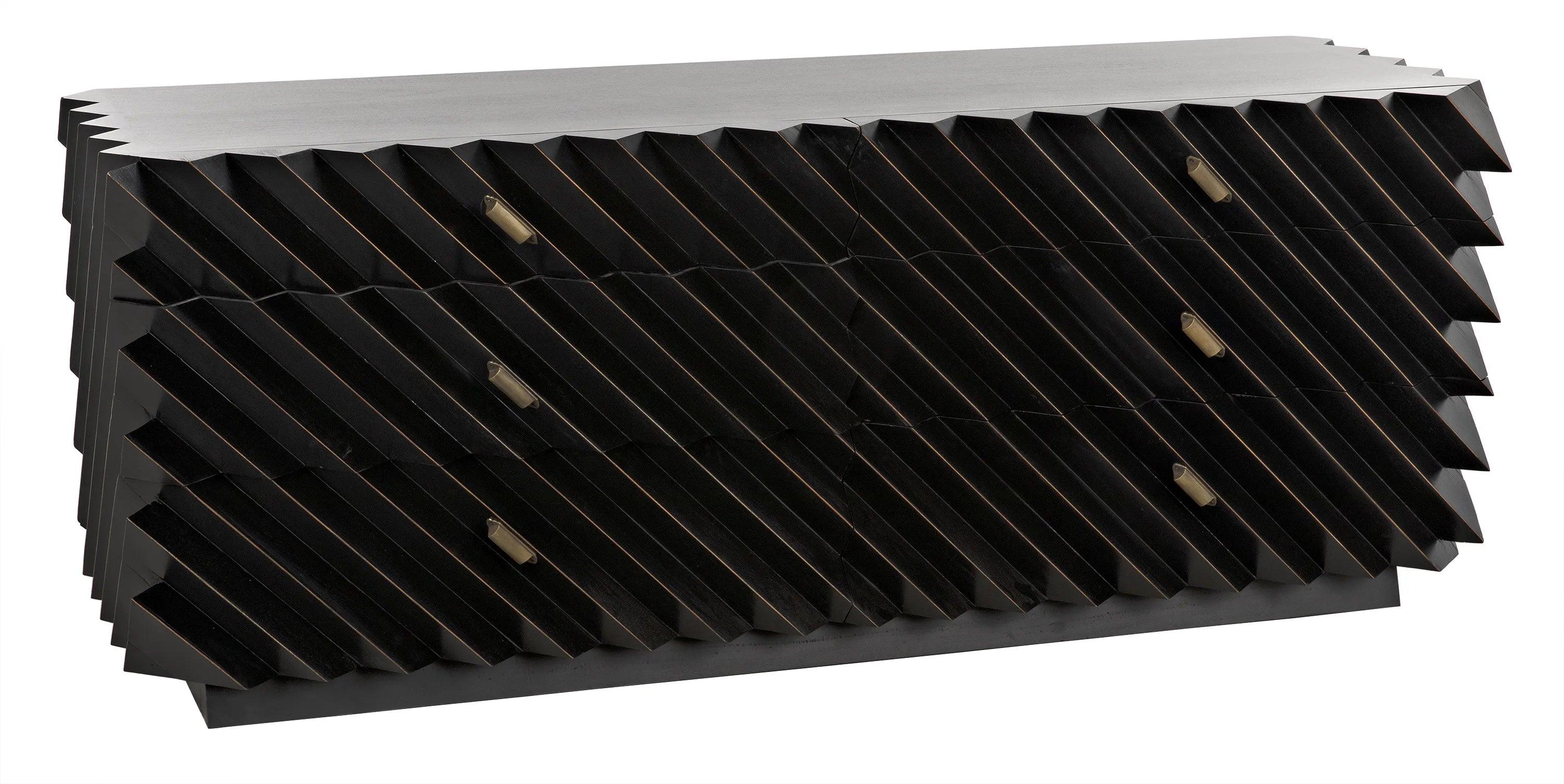 Hikaru Dresser, Hand Rubbed Black - Remutear