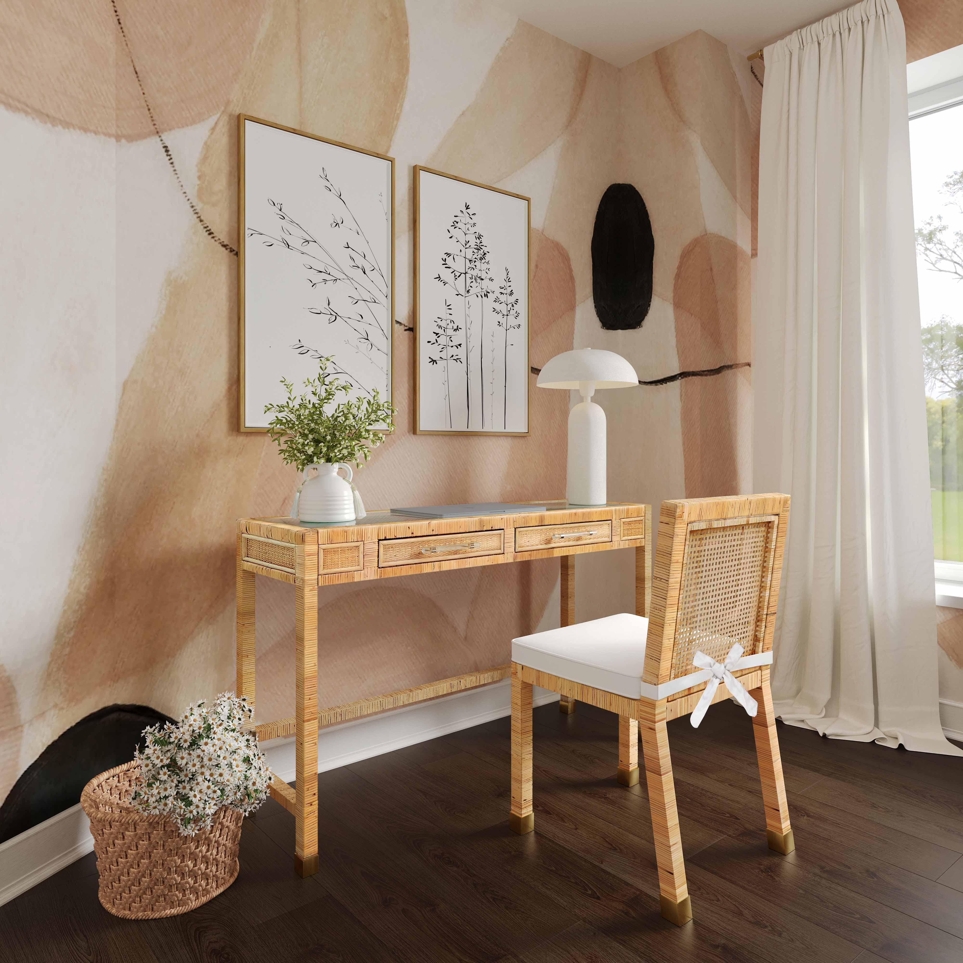 Amara Natural Rattan Desk - Remutear