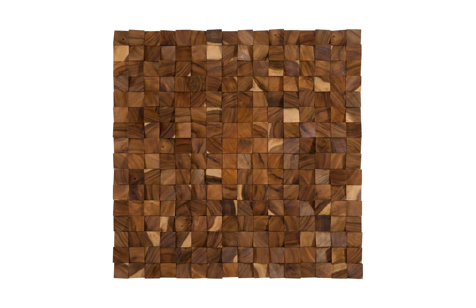 Blocks Wall Art, Chamcha Wood, Natural, LG - Remutear