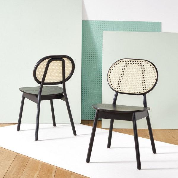 KRISTIANNA RATTAN BACK DINING CHAIR (SET OF 2) - Remutear