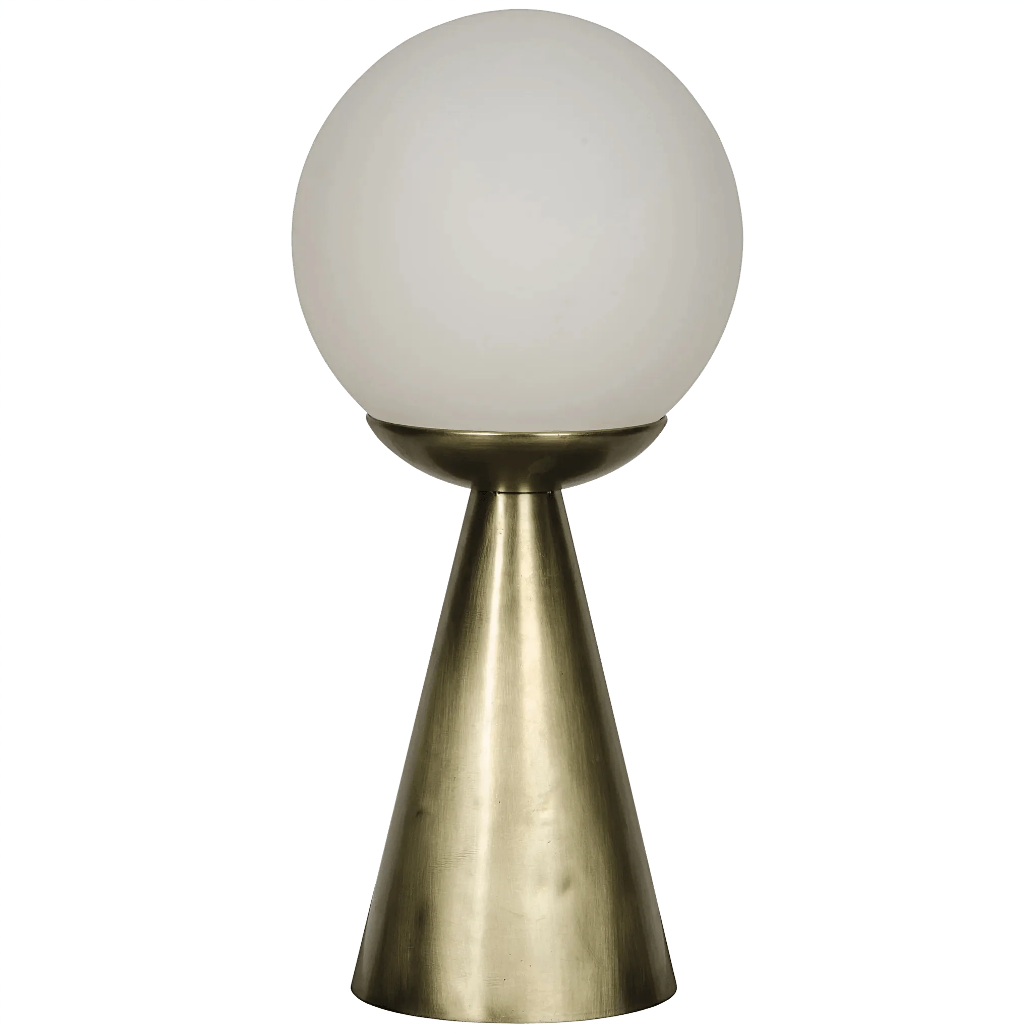 Merle Table Lamp, Antique Brass and Glass - Remutear