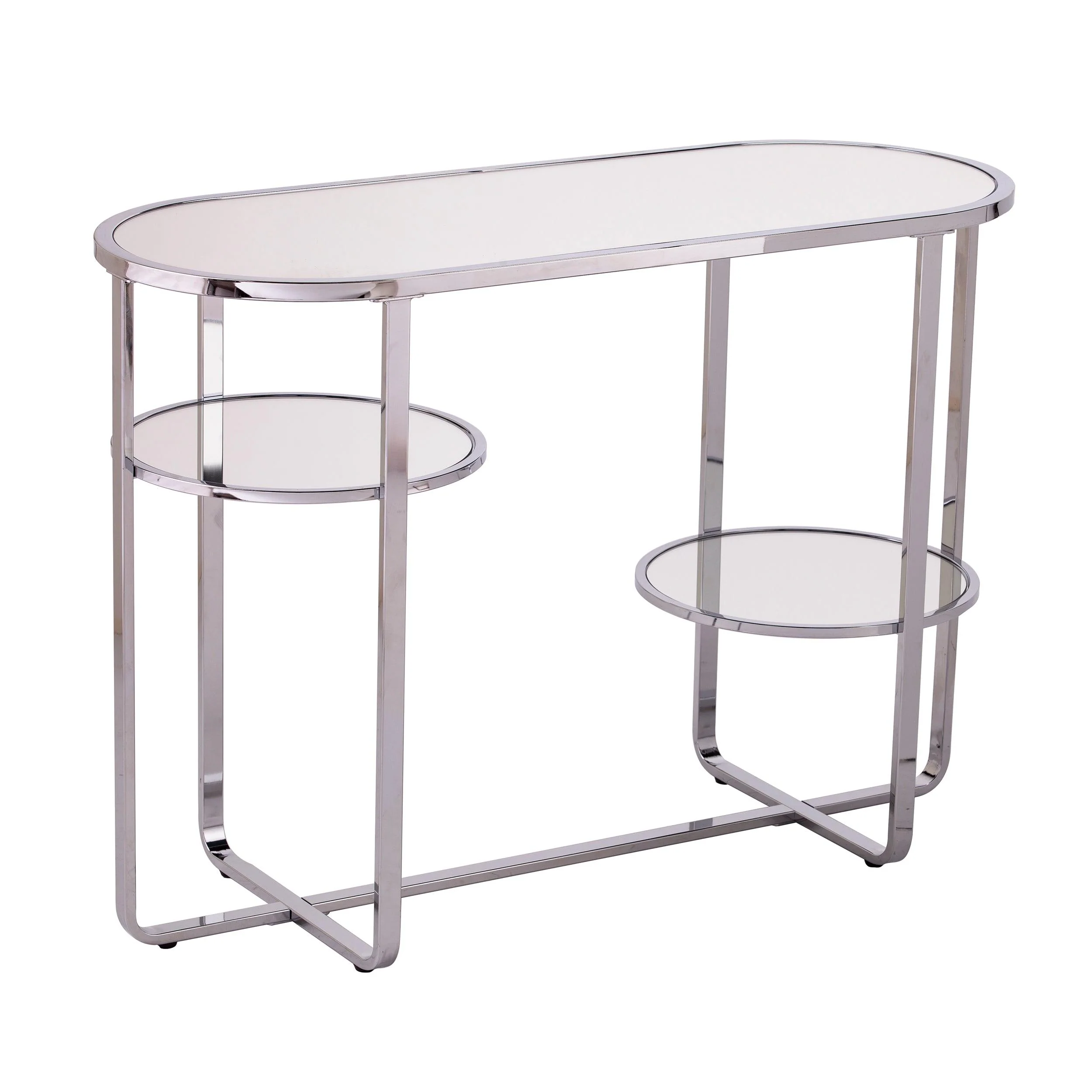 Maxina Mirrored Console Table w/ Storage - Remutear