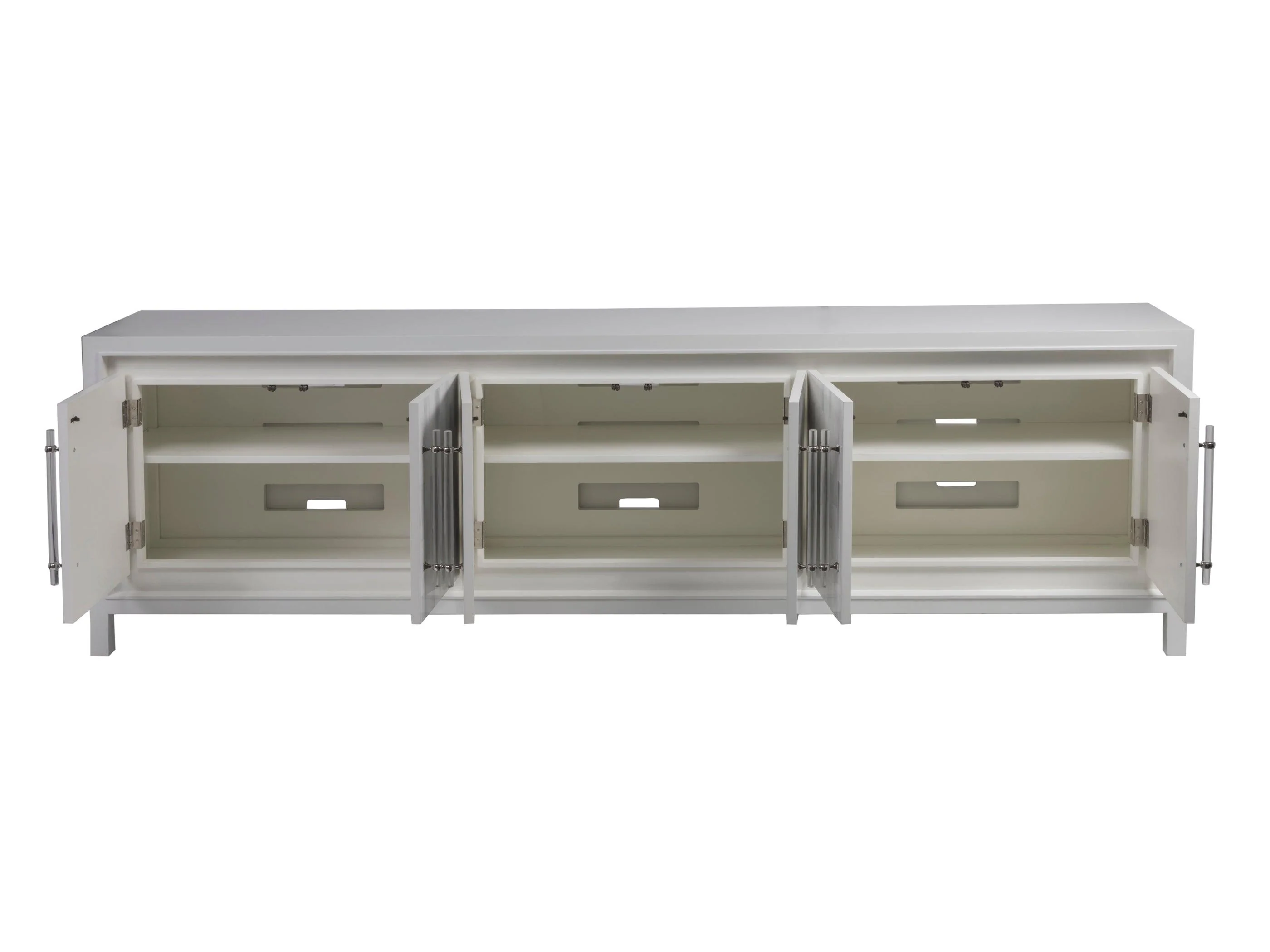 Signature Designs Elation White Long Media Console - Remutear