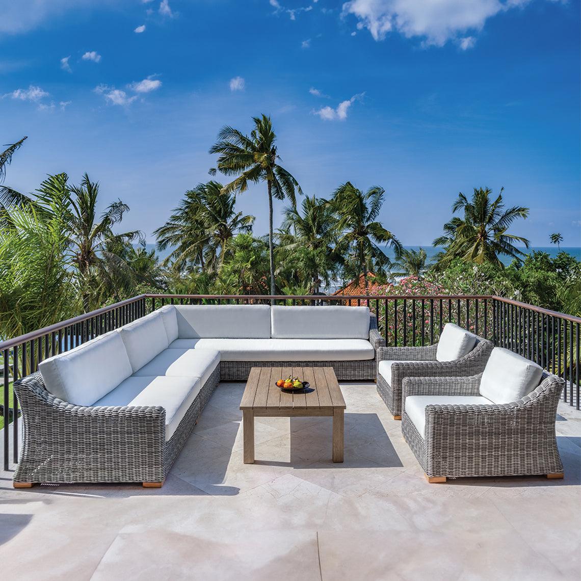 Tortola Sectional Armless Settee - Remutear