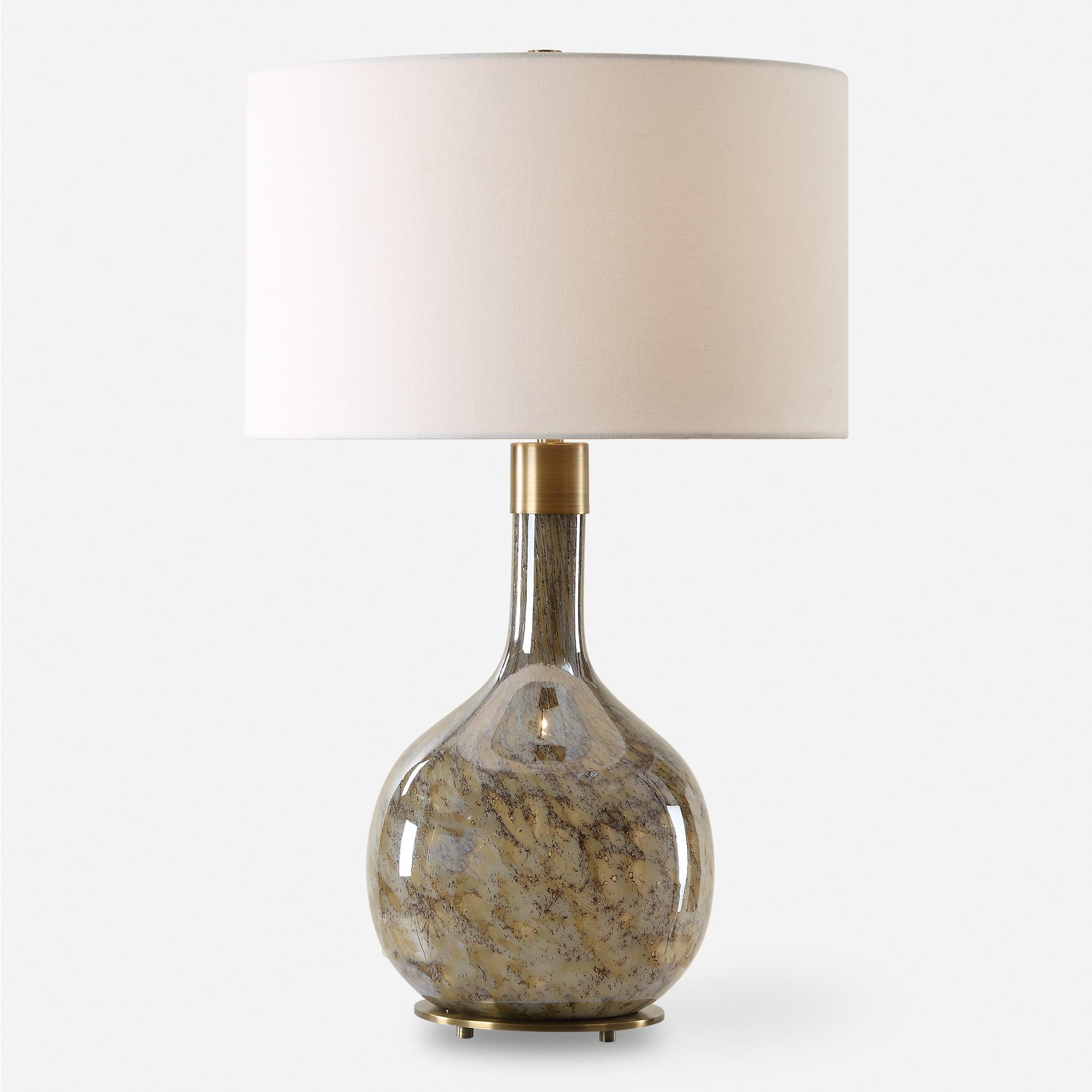Rhine Brown Glass Table Lamp - Remutear