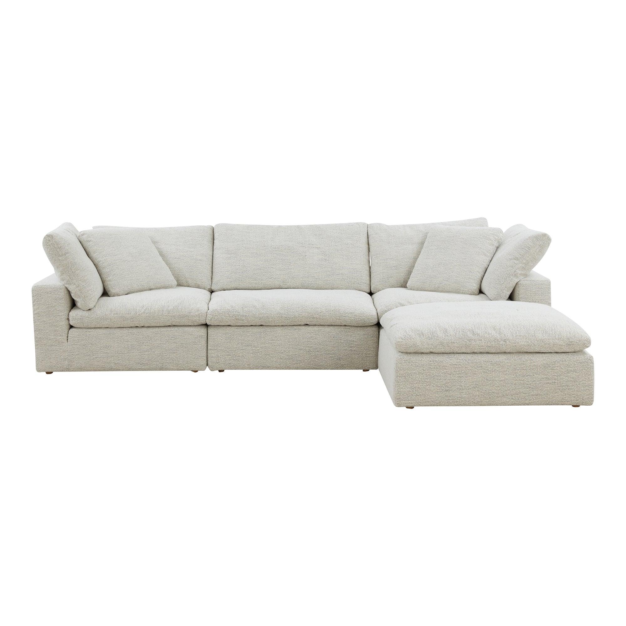 Clay Lounge Modular Performance Fabric Coastside Sand - Remutear