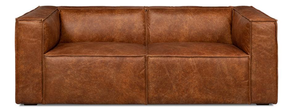 Harland Sofa - Light Brown Leather - Remutear