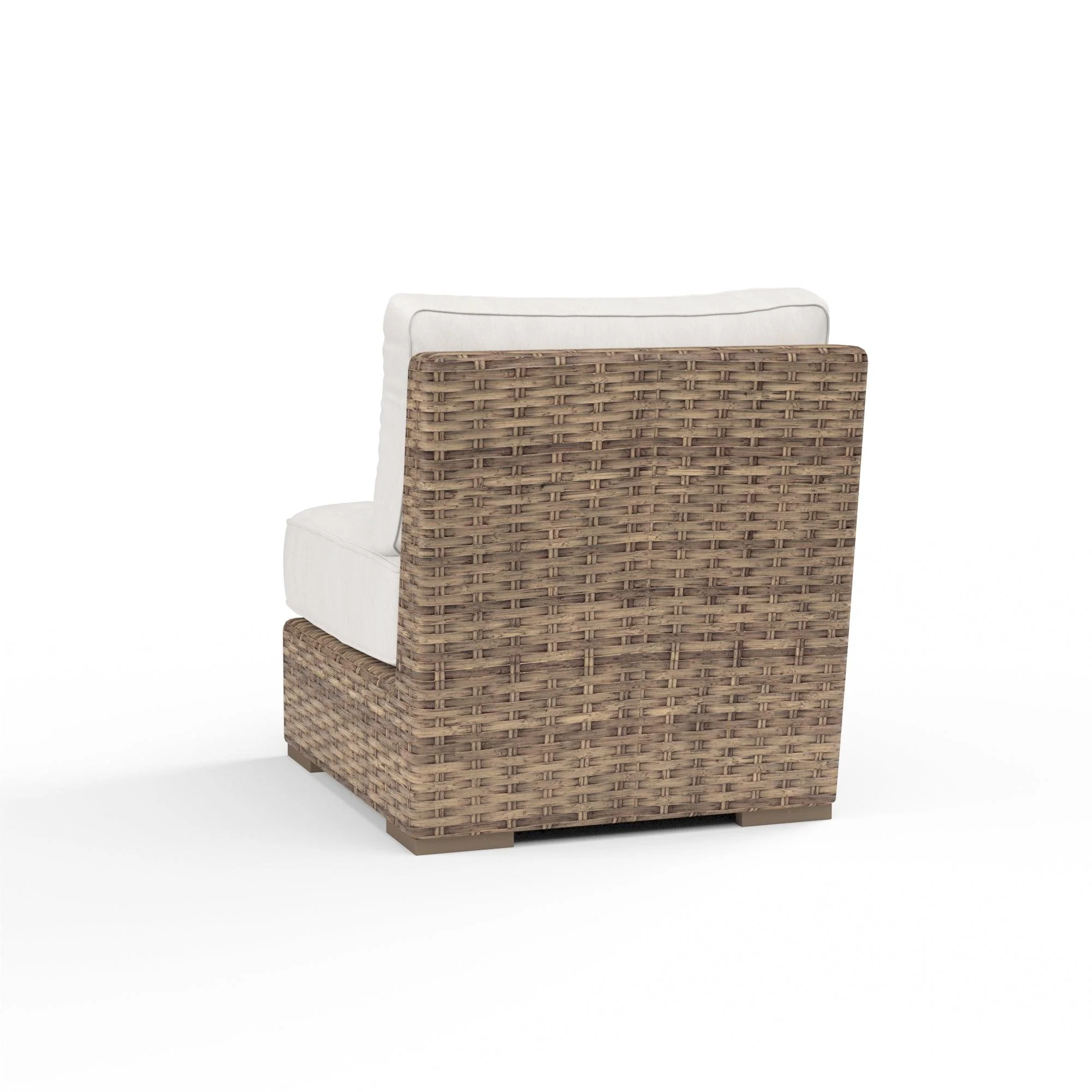 Havana Armless Club in Canvas Flax w/ Self Welt - Remutear