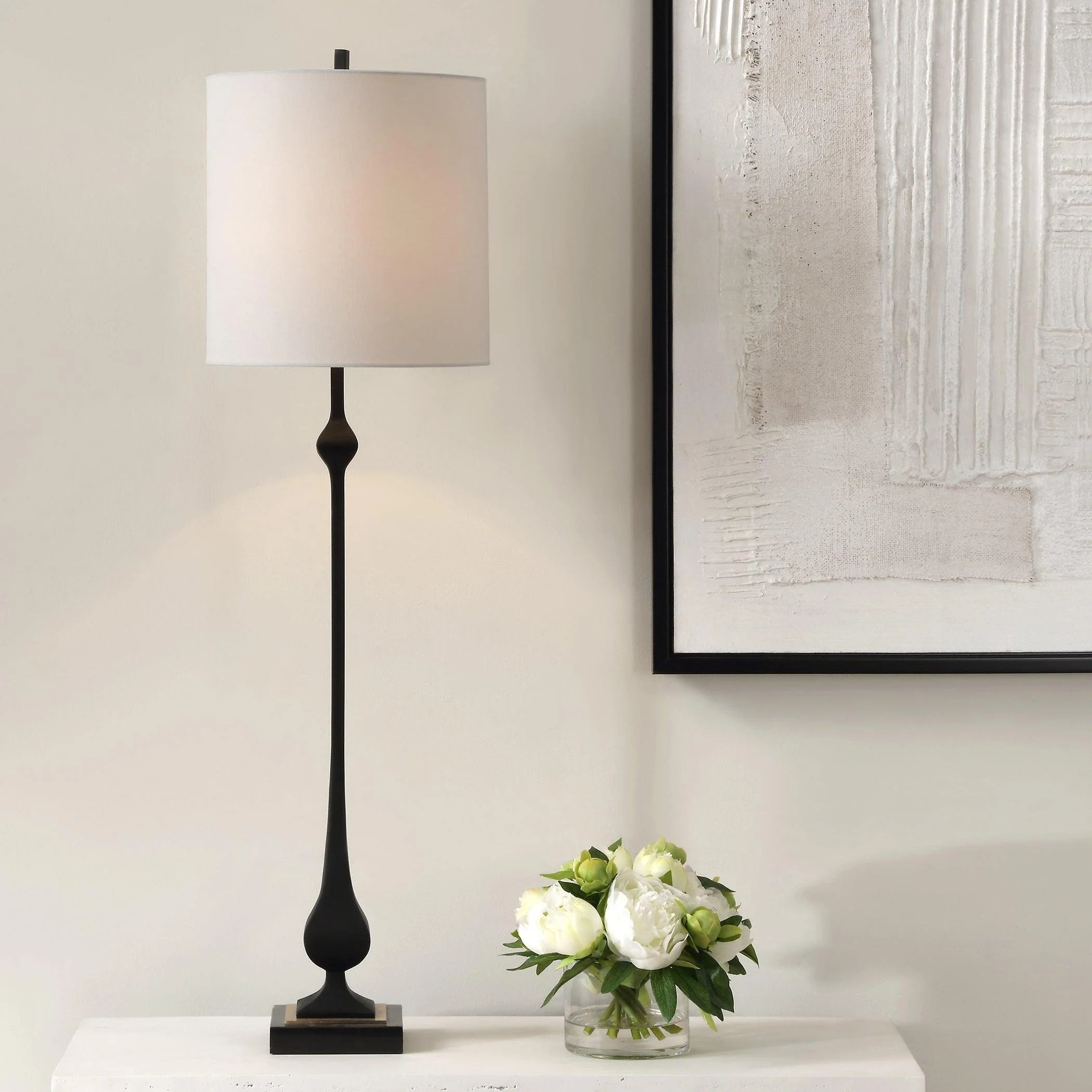 Hightower Black Buffet Lamp - Remutear