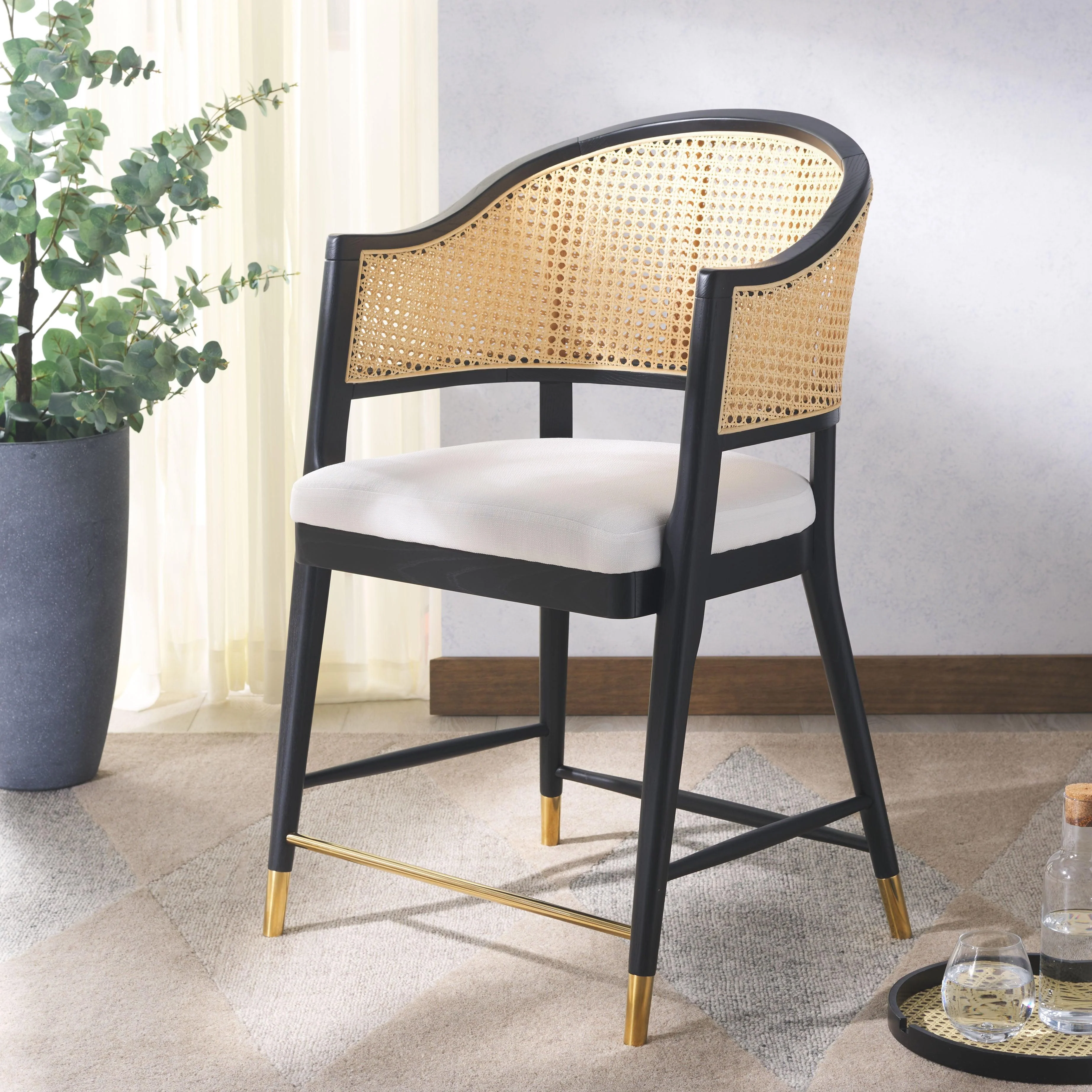 Rogue Rattan Counter Stool - Remutear
