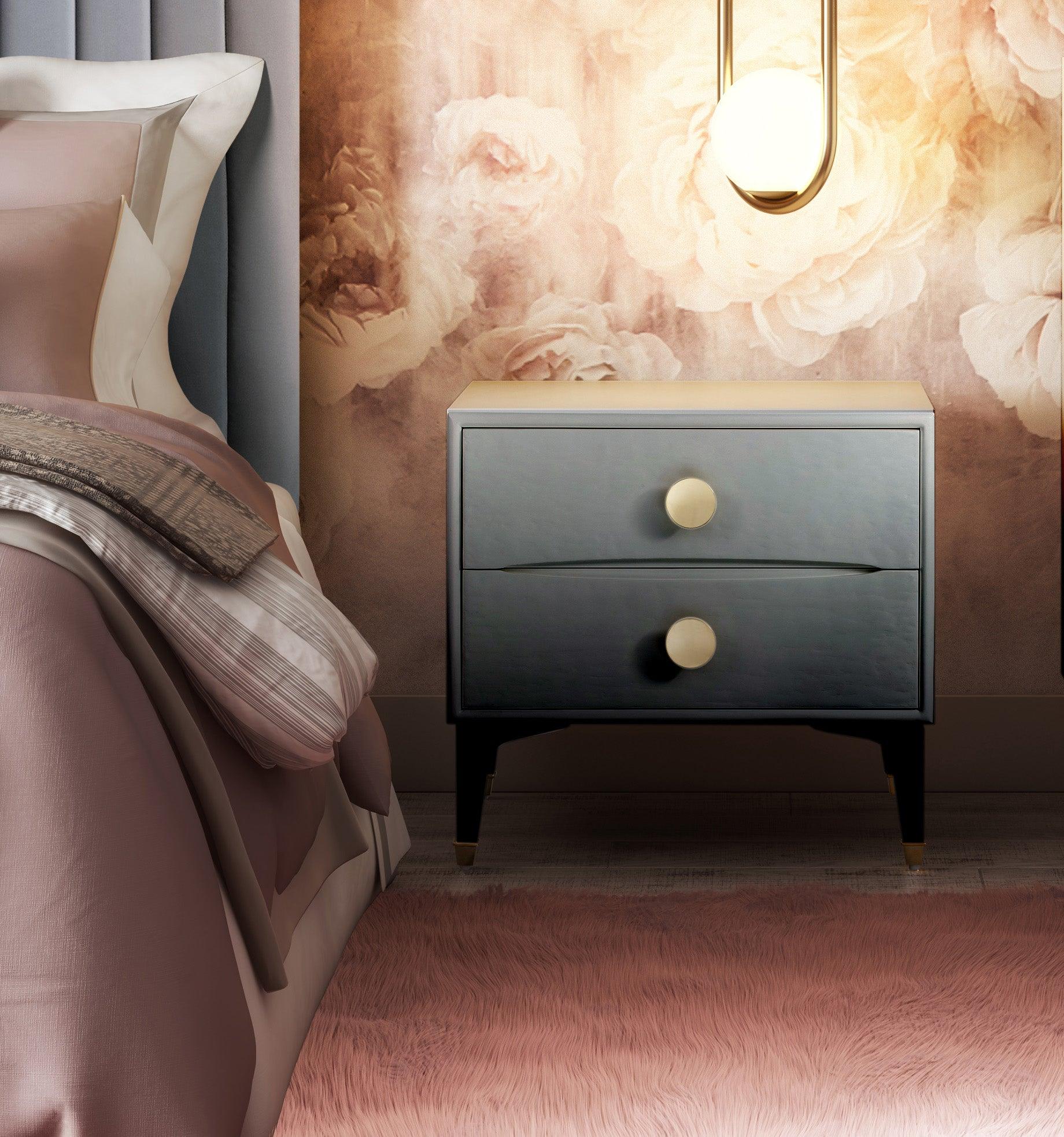 Divine Grey Nightstand - Remutear