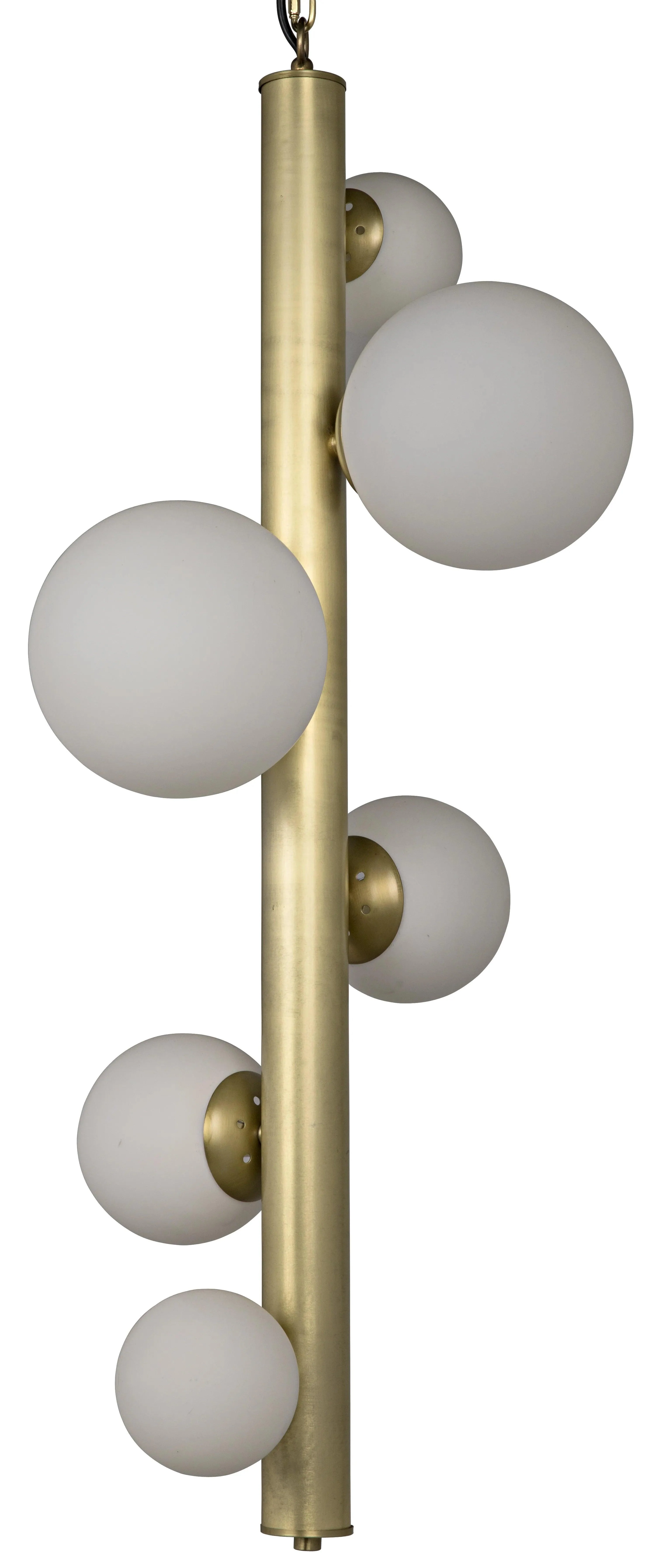 Orellana Chandelier, Metal with Brass Finish - Remutear