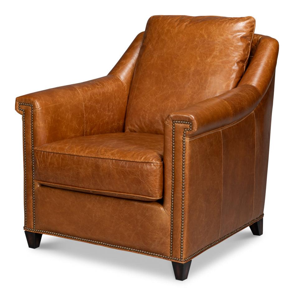 Vandike Arm Chair - Cuba Brown - Remutear
