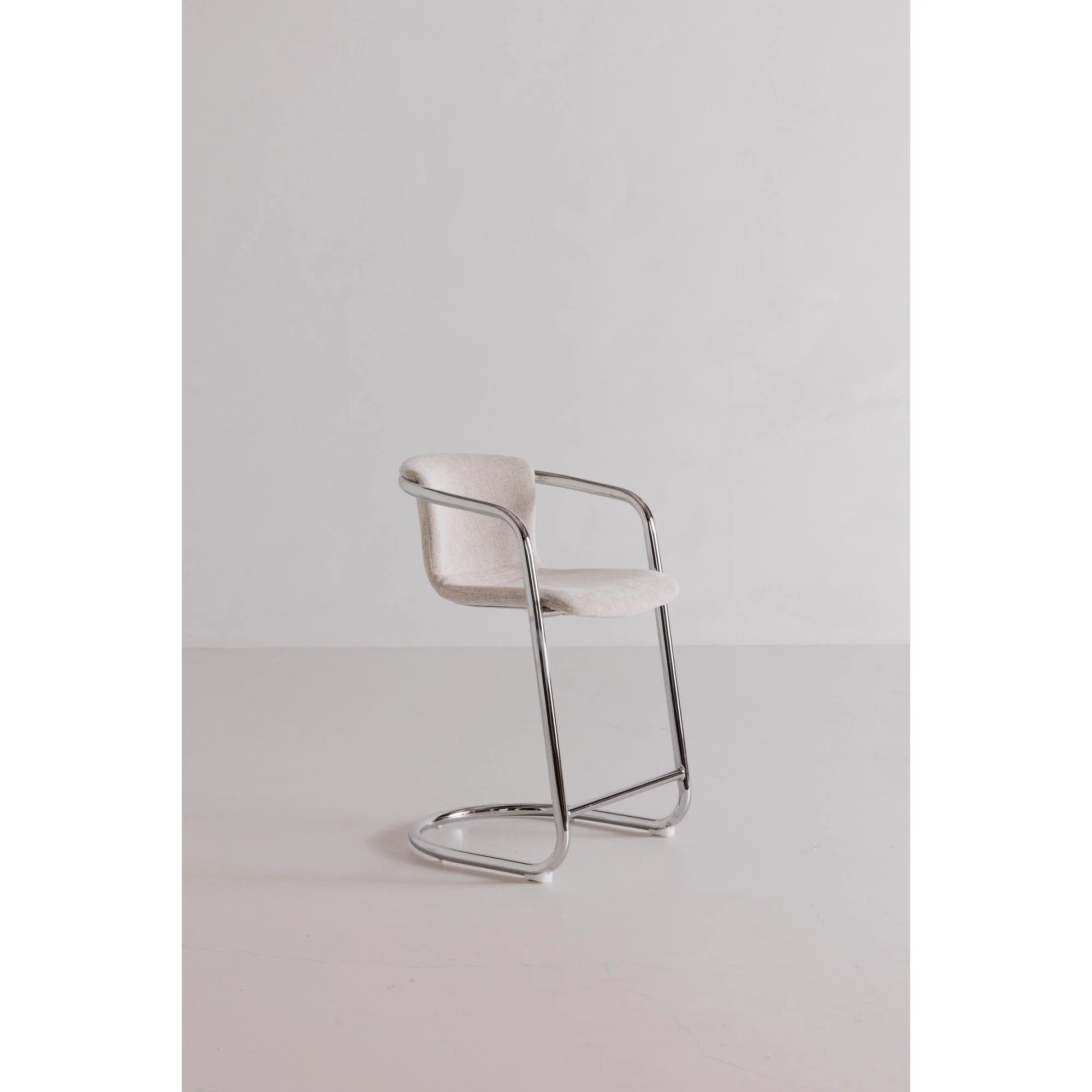 Freeman Chrome Frame Counter Stool Blended Cream - Set Of Two - Remutear