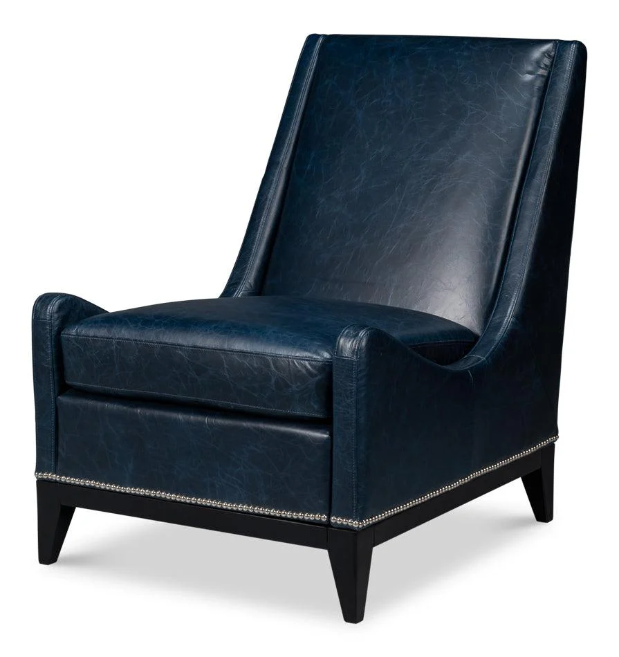 Brandy Accent Chair - Chateau Blue - Remutear
