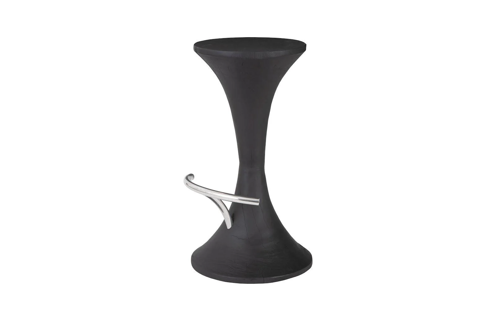 Marley Bar Stool, Burnt, Stainless Steel Foot Rest - Remutear