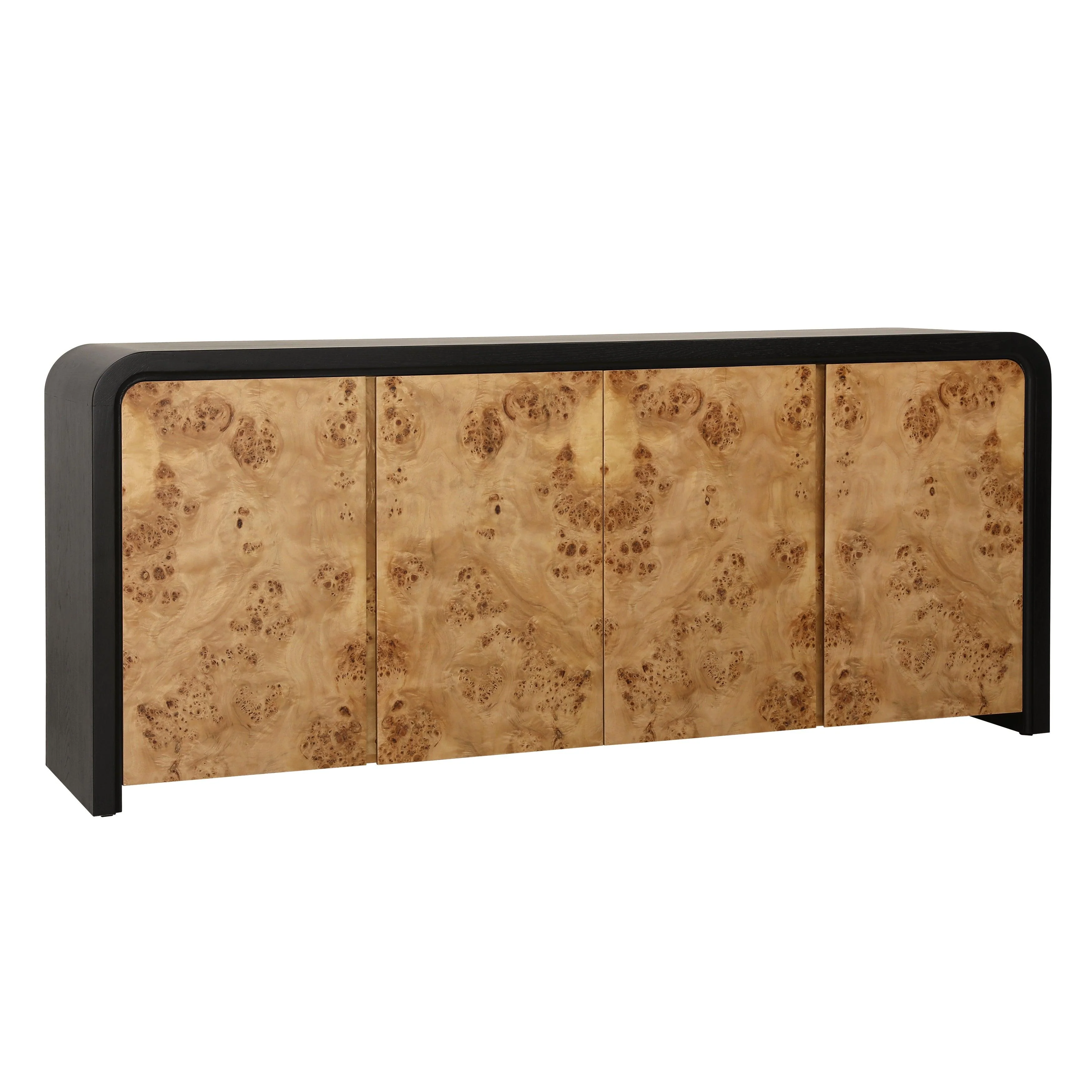 Brennon Sideboard Black and Burl - Remutear