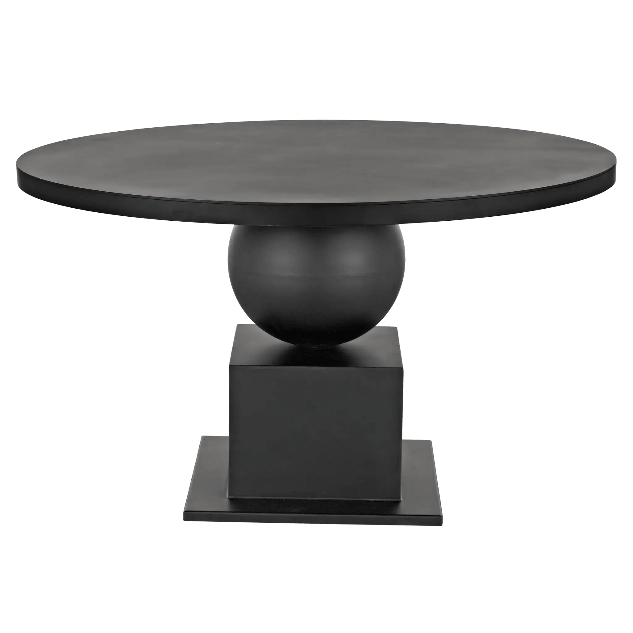 Emira Dining Table, Black Metal - Remutear