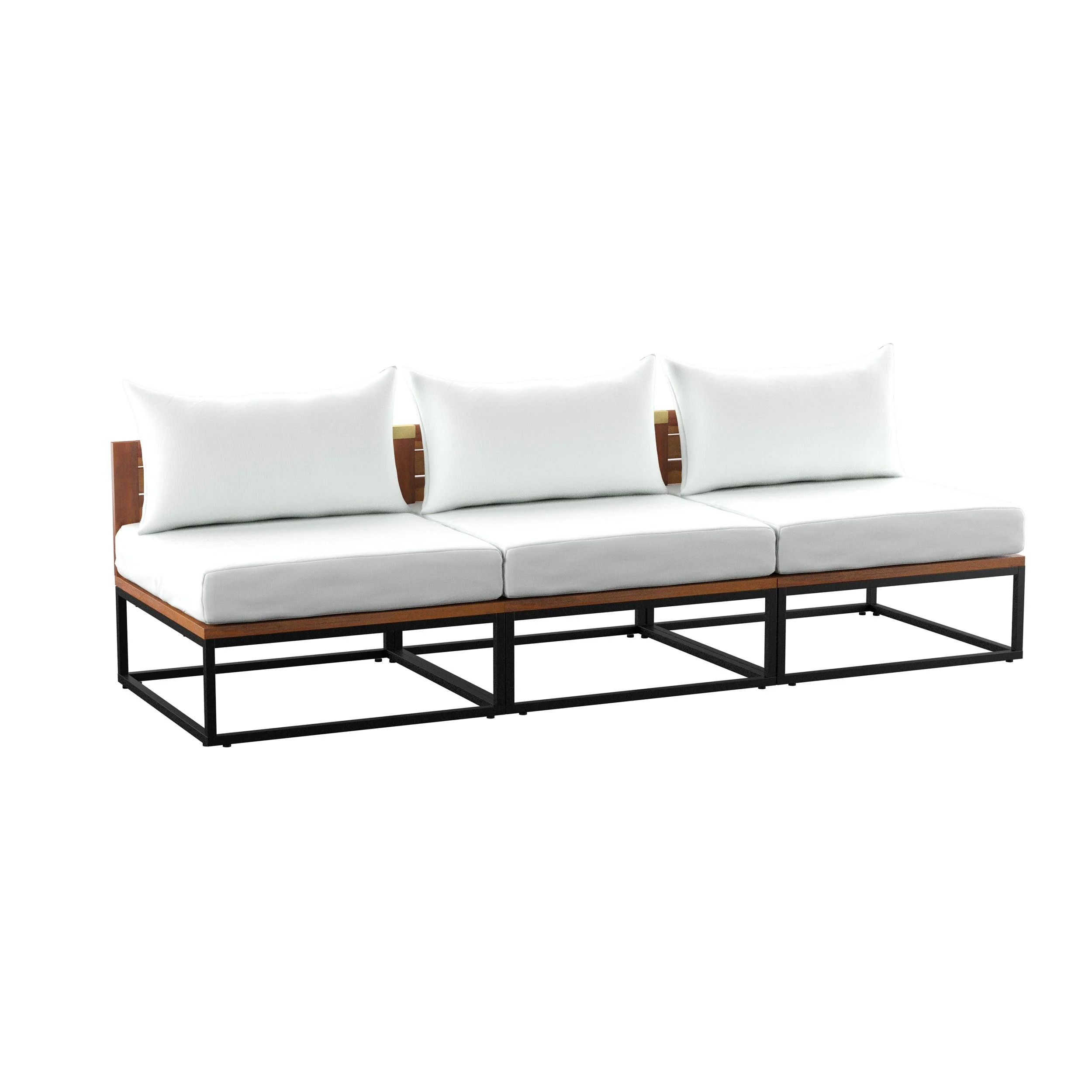 Taradale Outdoor Coffee Table and Modular Sofa Set – 2pc - Remutear