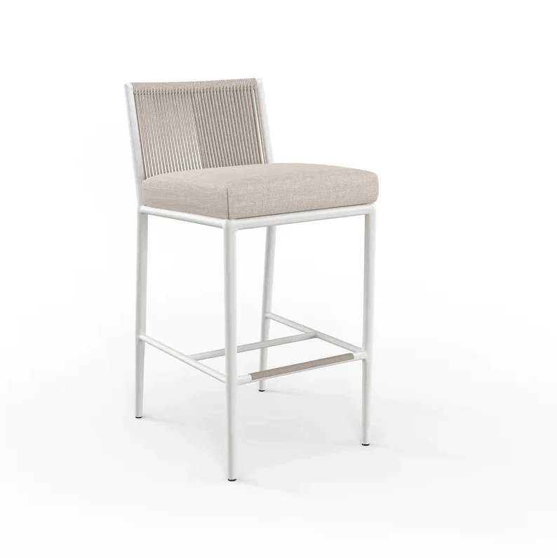 Sabbia Barstool in Echo Ash, No Welt - Remutear