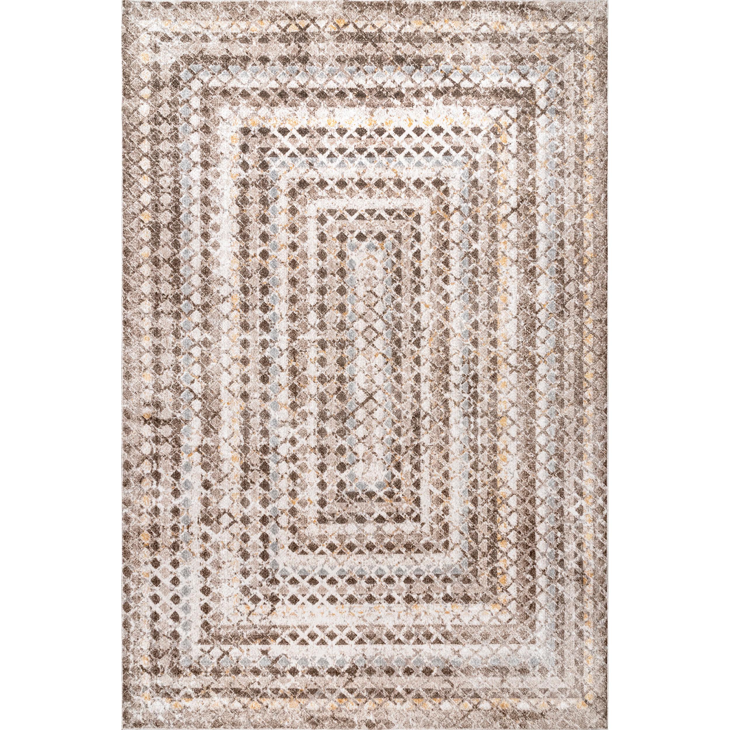 Carley Machine Washable Geometric Area Rug - Remutear