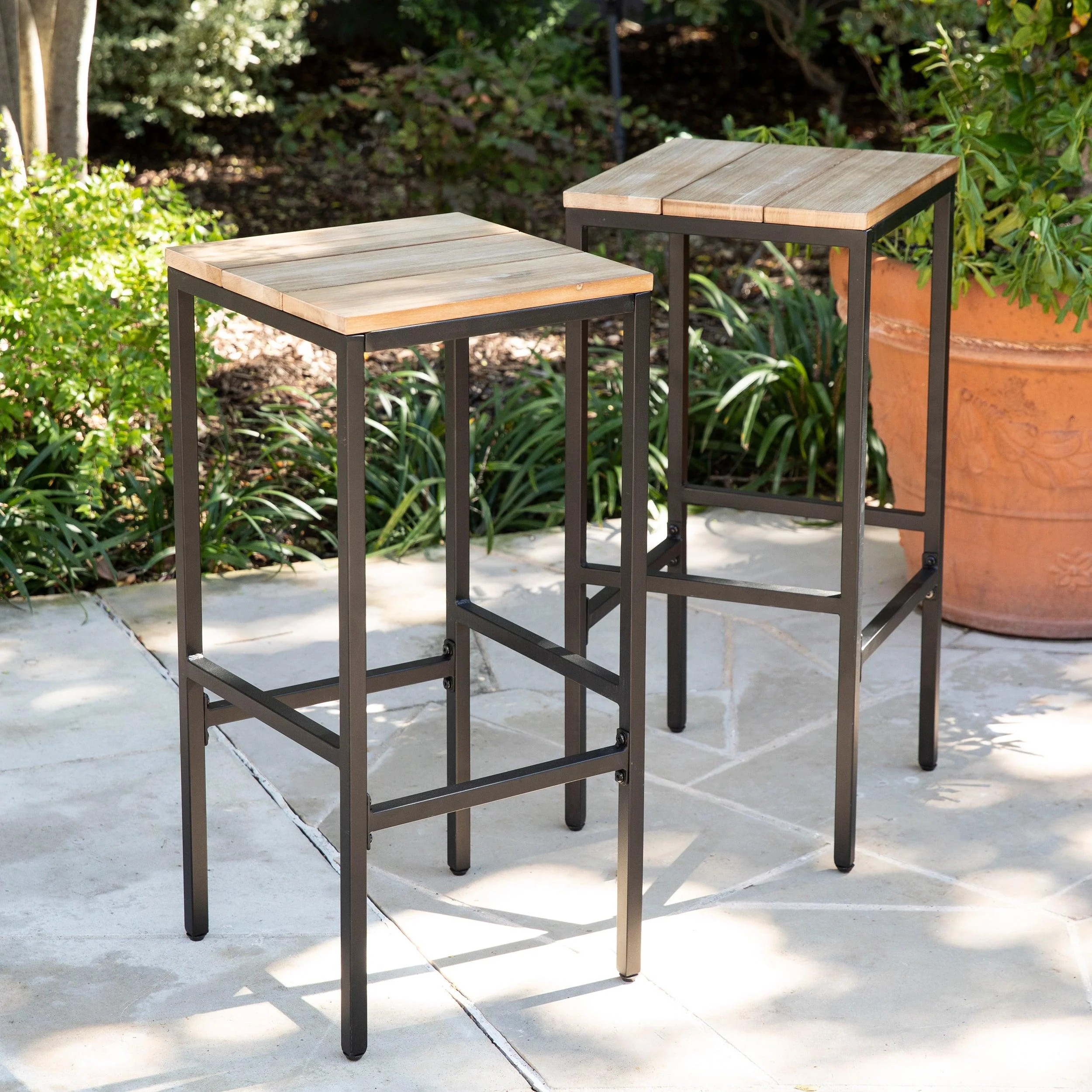 Venallo Indoor/Outdoor Barstools - 2pc Set - Remutear