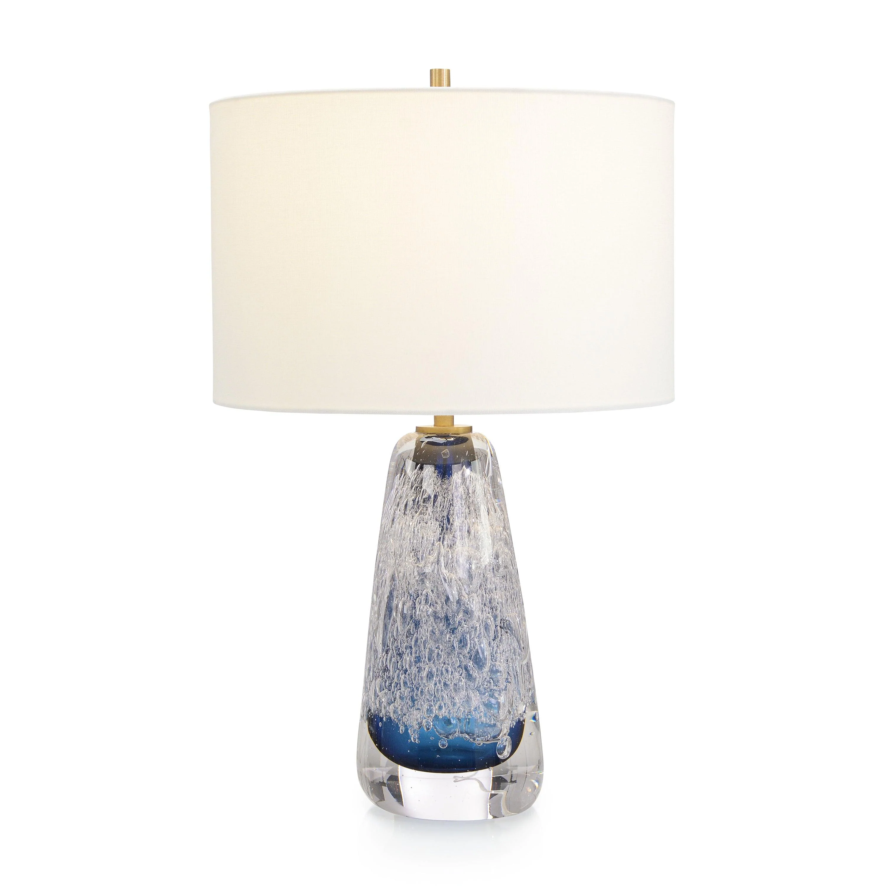 Sapphire Blue Art Glass Table Lamp - Remutear