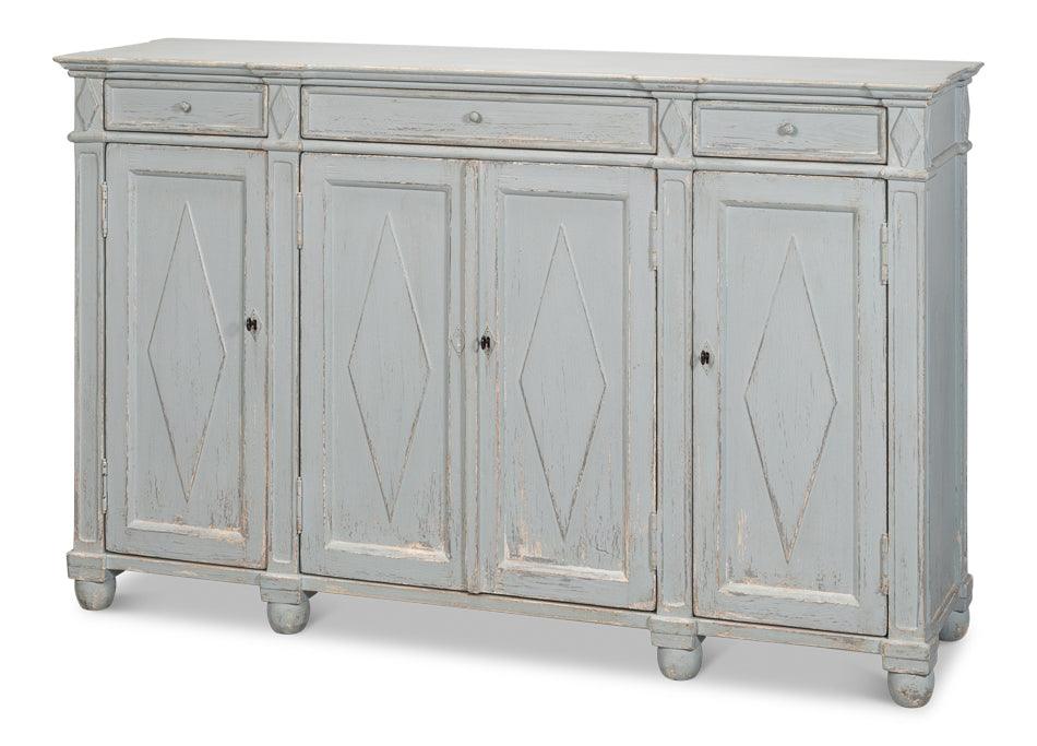 Diamond Wall Sideboard - Blue/Grey - Remutear