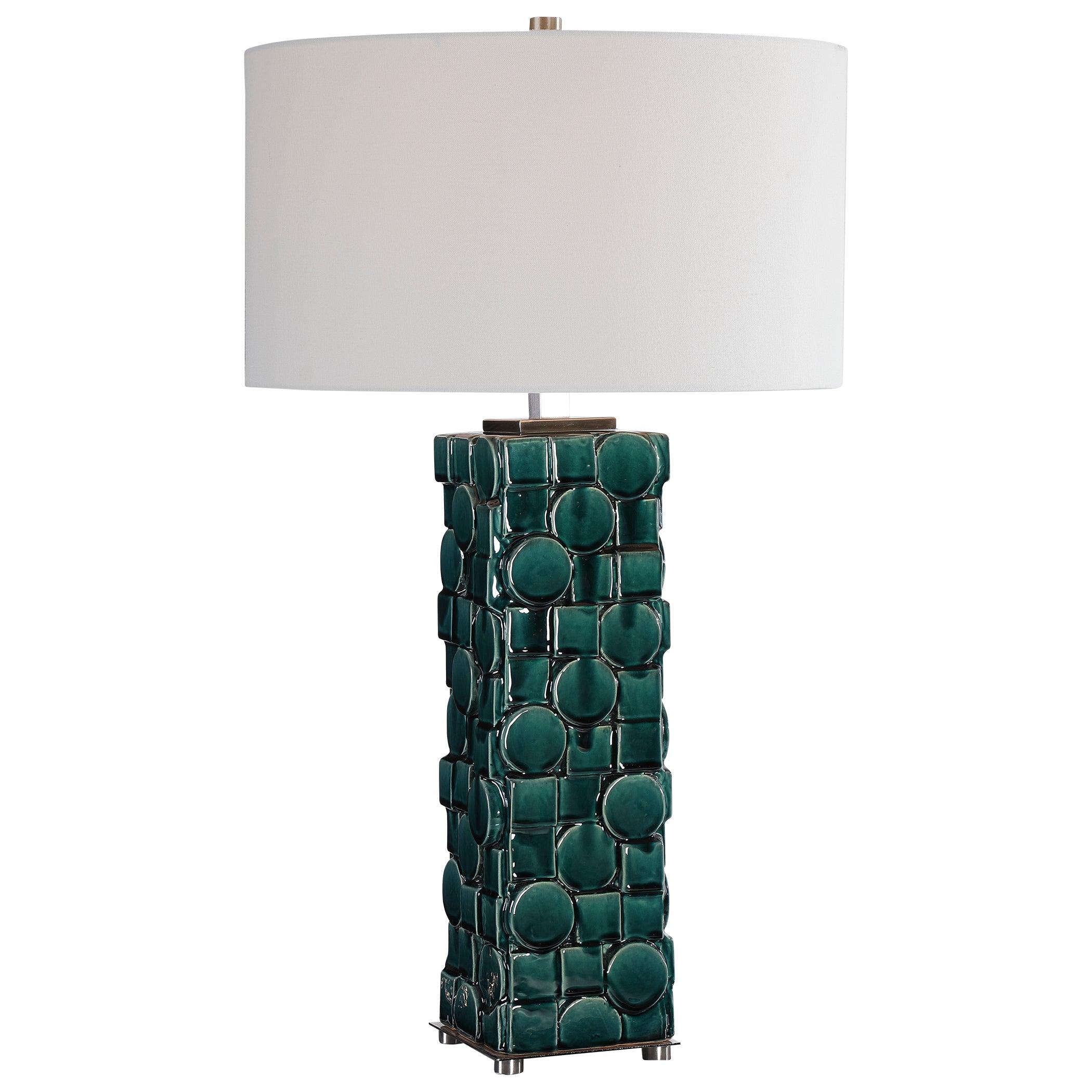 GEOMETRY GREEN TABLE LAMP - Remutear