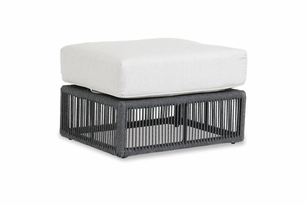 Milano Ottoman in Echo Ash w/ Self Welt - Remutear