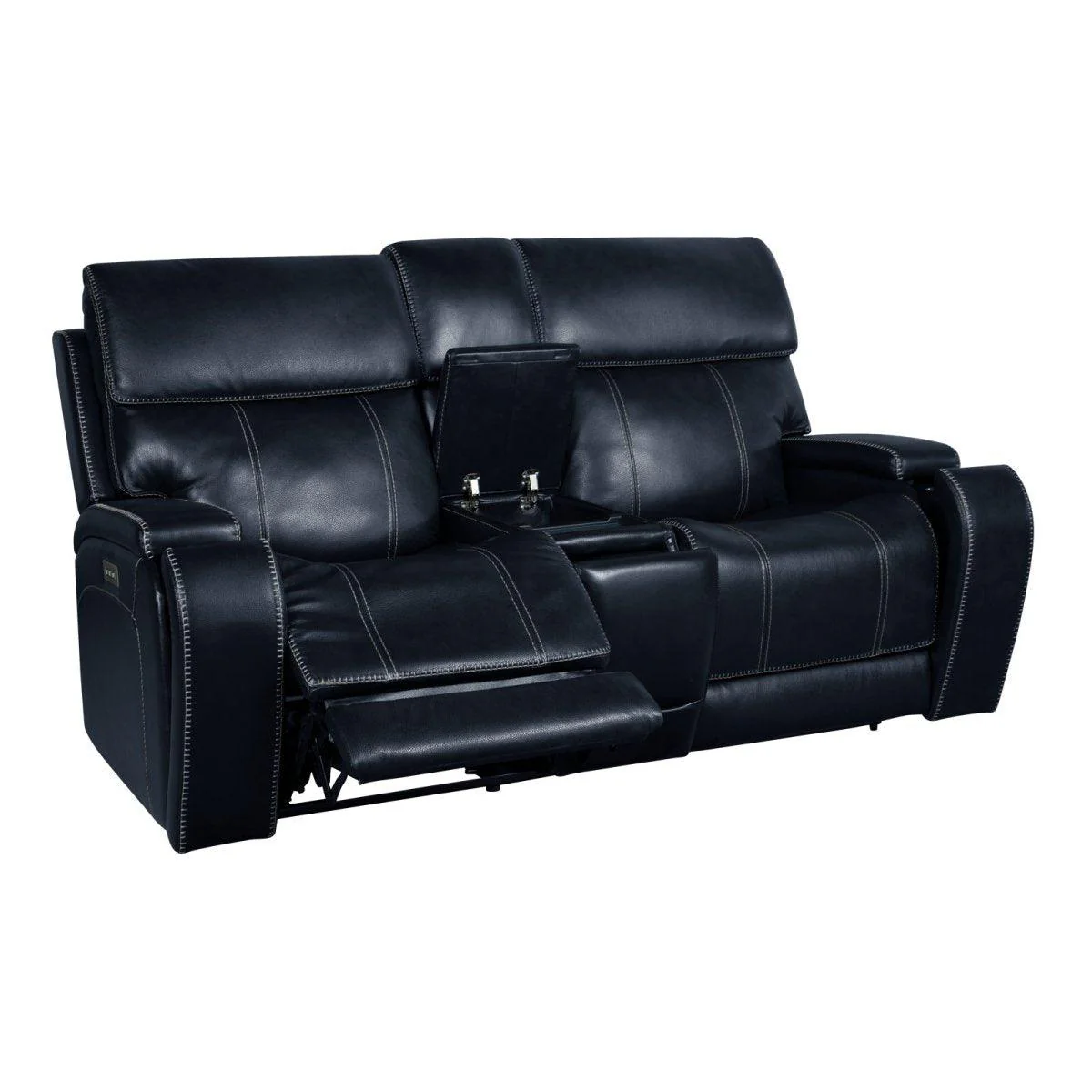 Glenwood Loveseat Console w/Power Recliner - Remutear