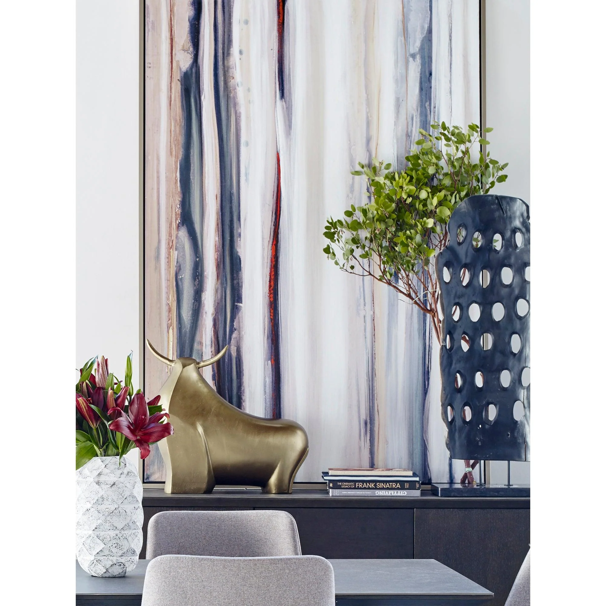 Color Swathe Wall Décor W/Frame Large - Remutear