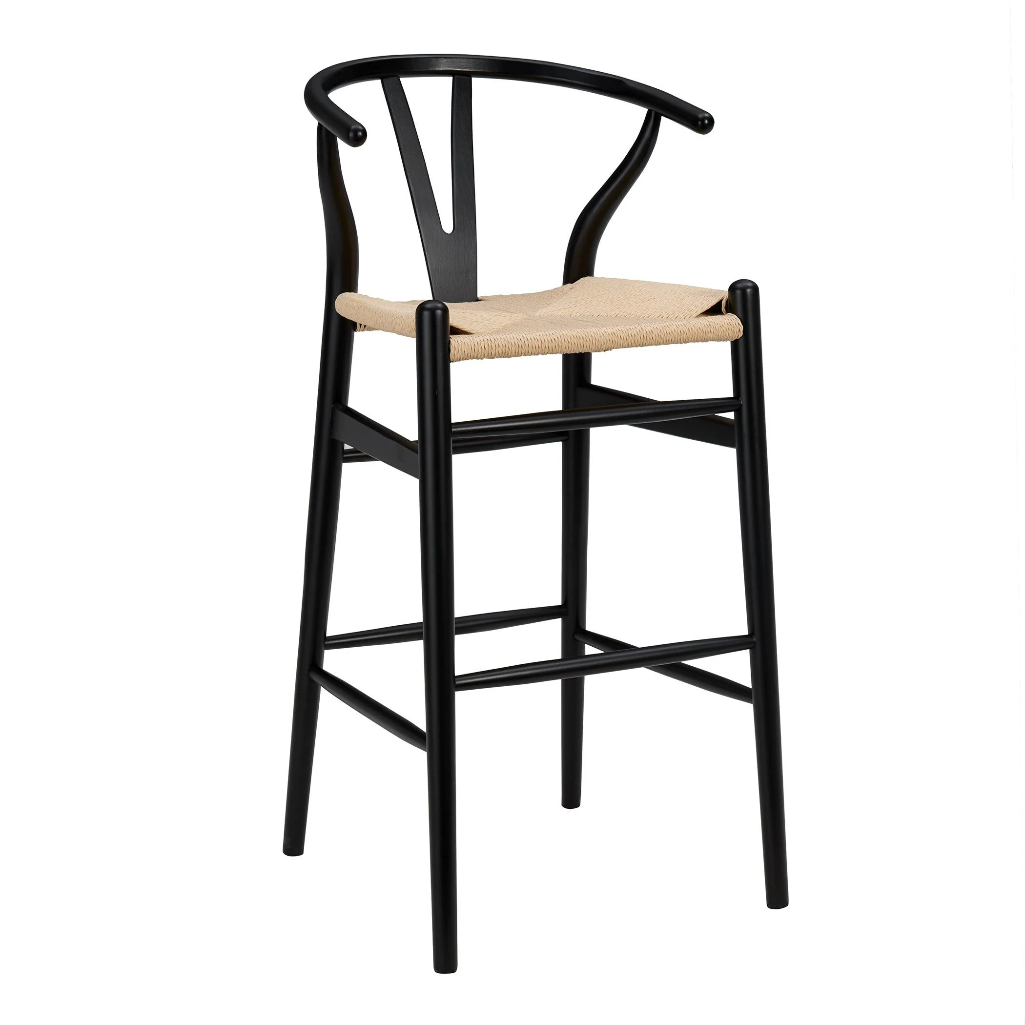 Evela-B Bar Stool and Natural Rush Seat - Remutear