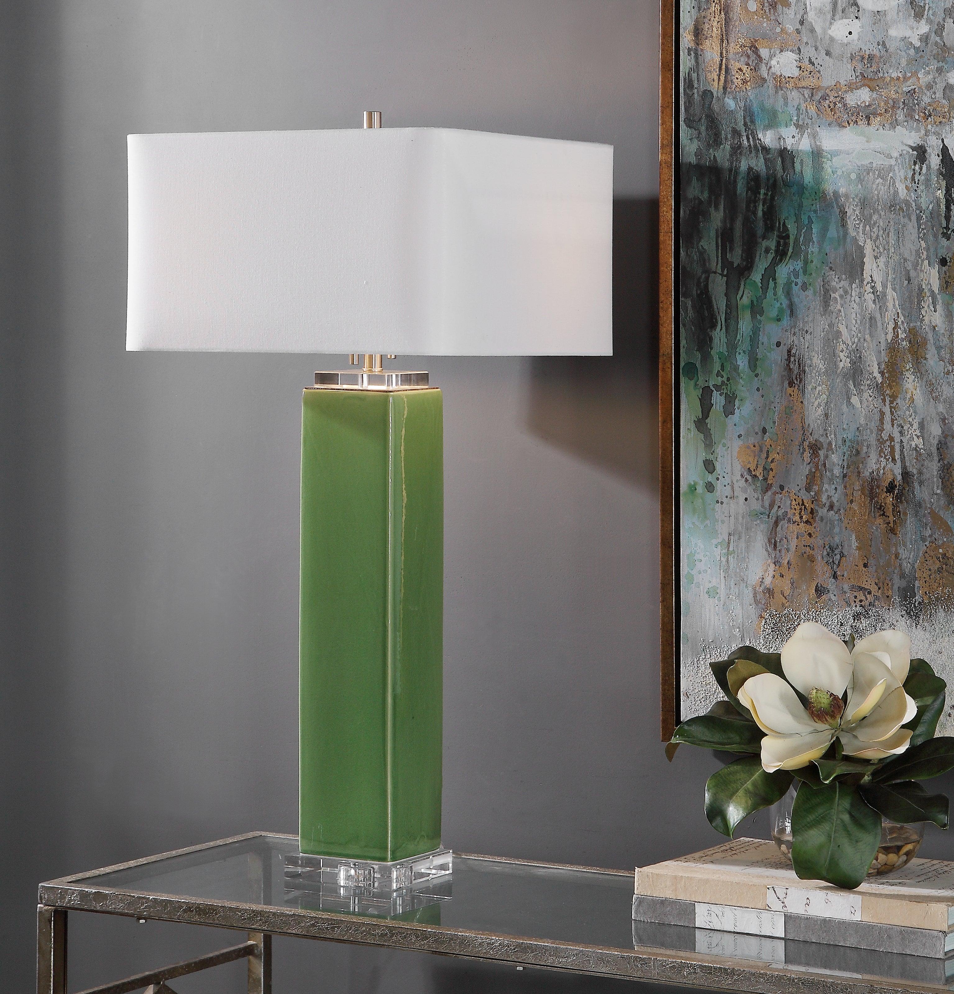 ANEEZA TROPICAL GREEN TABLE LAMP - Remutear