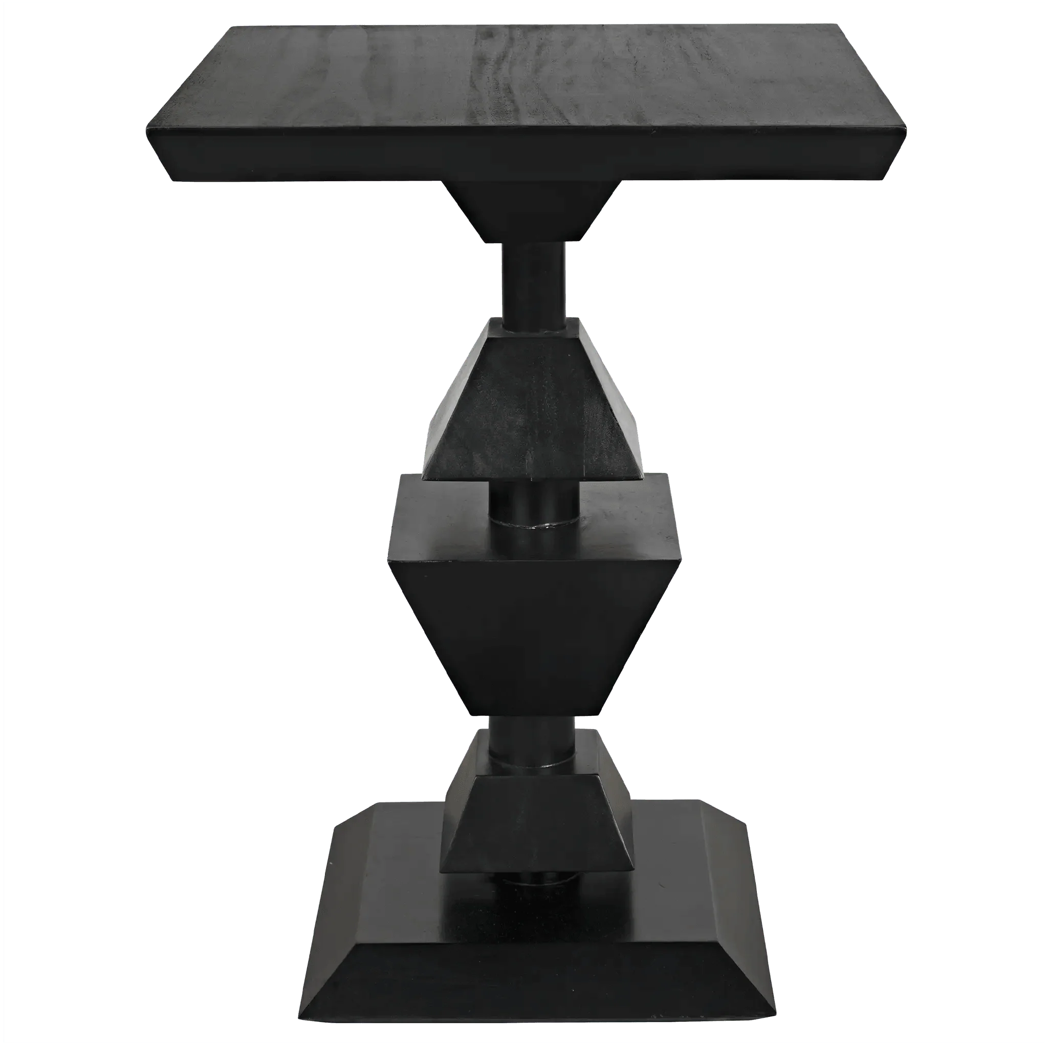 Majesty Side Table, Hand Rubbed Black - Remutear