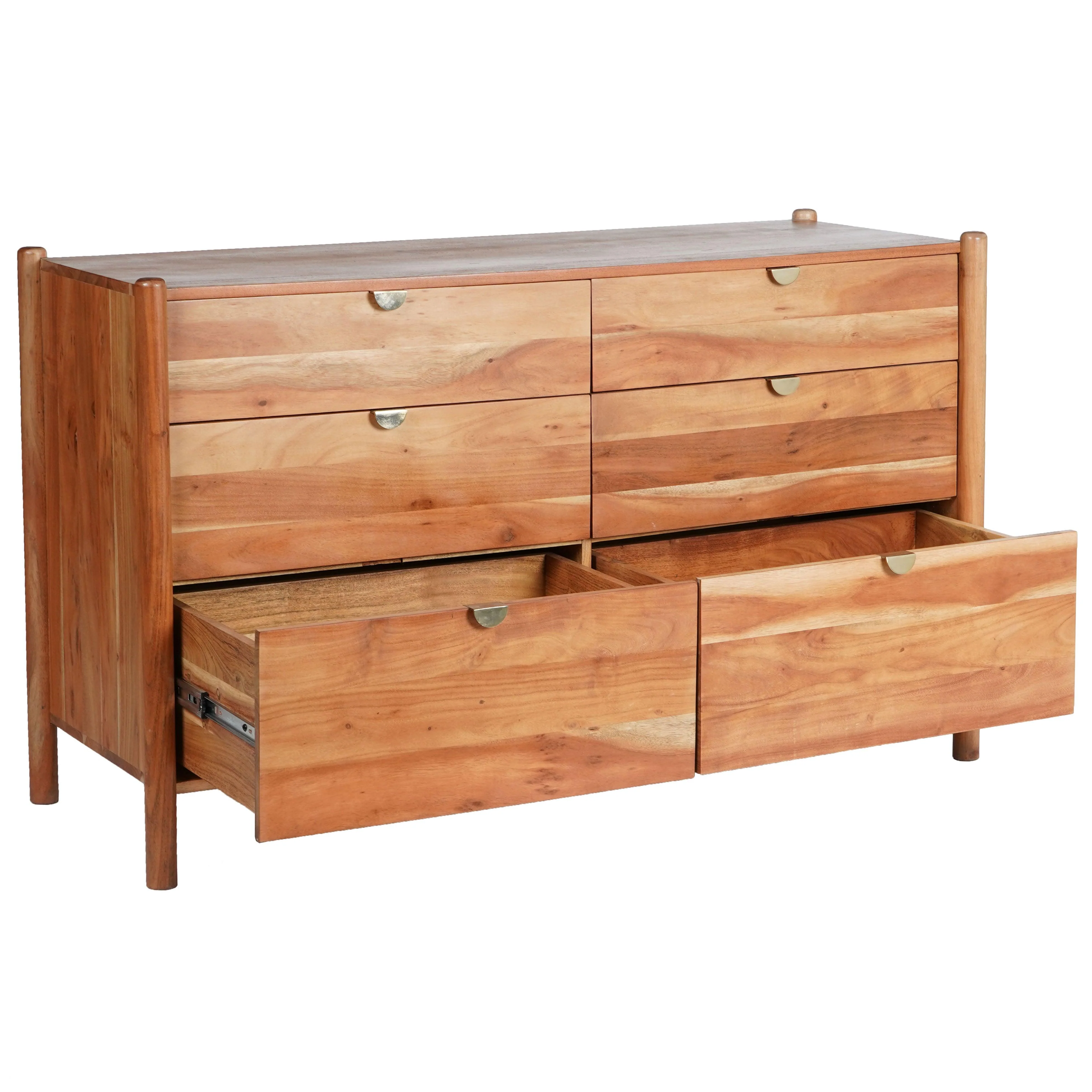 SHANTI 6 DRAWER WOOD DRESSER - Remutear
