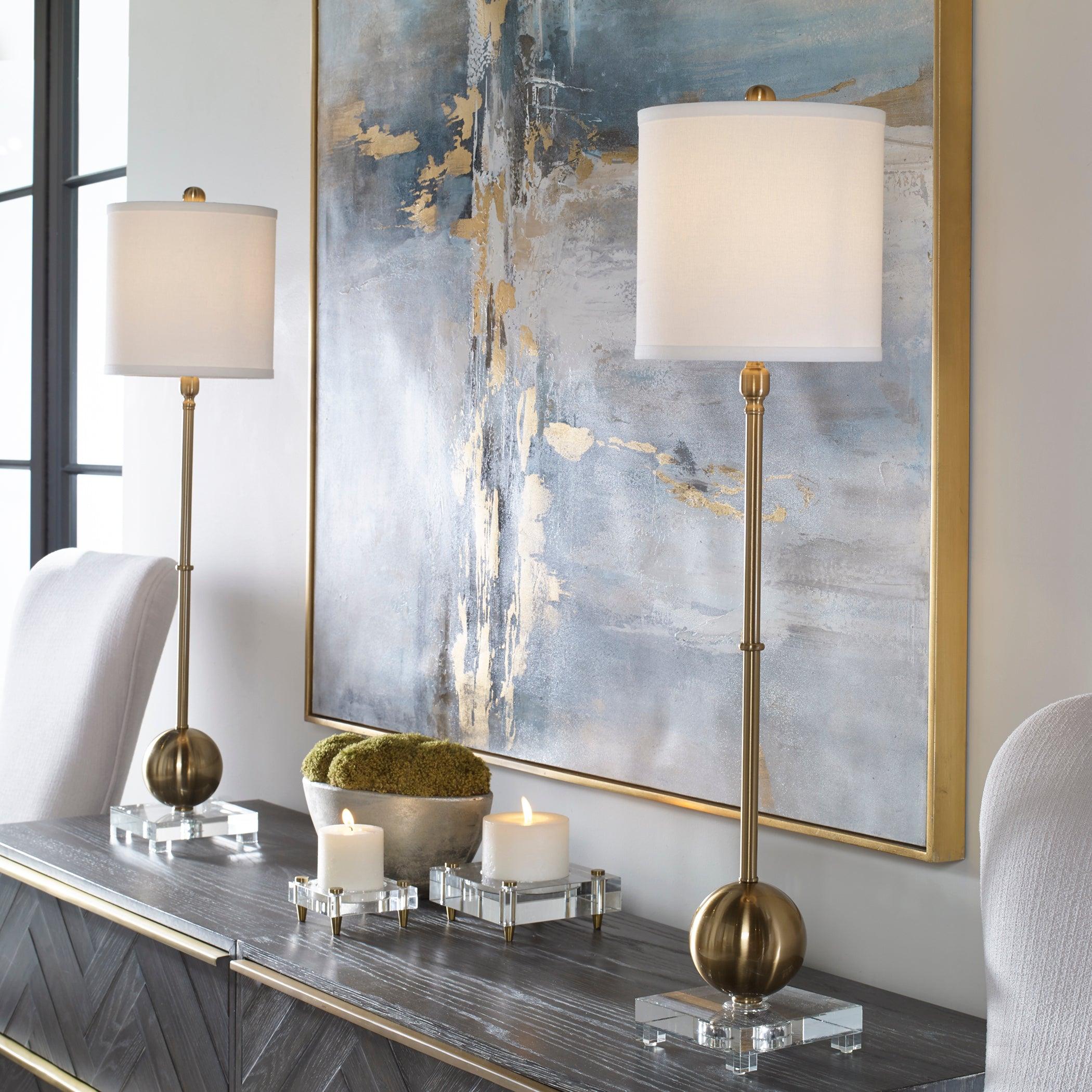 Laton Brass Buffet Lamp - Remutear