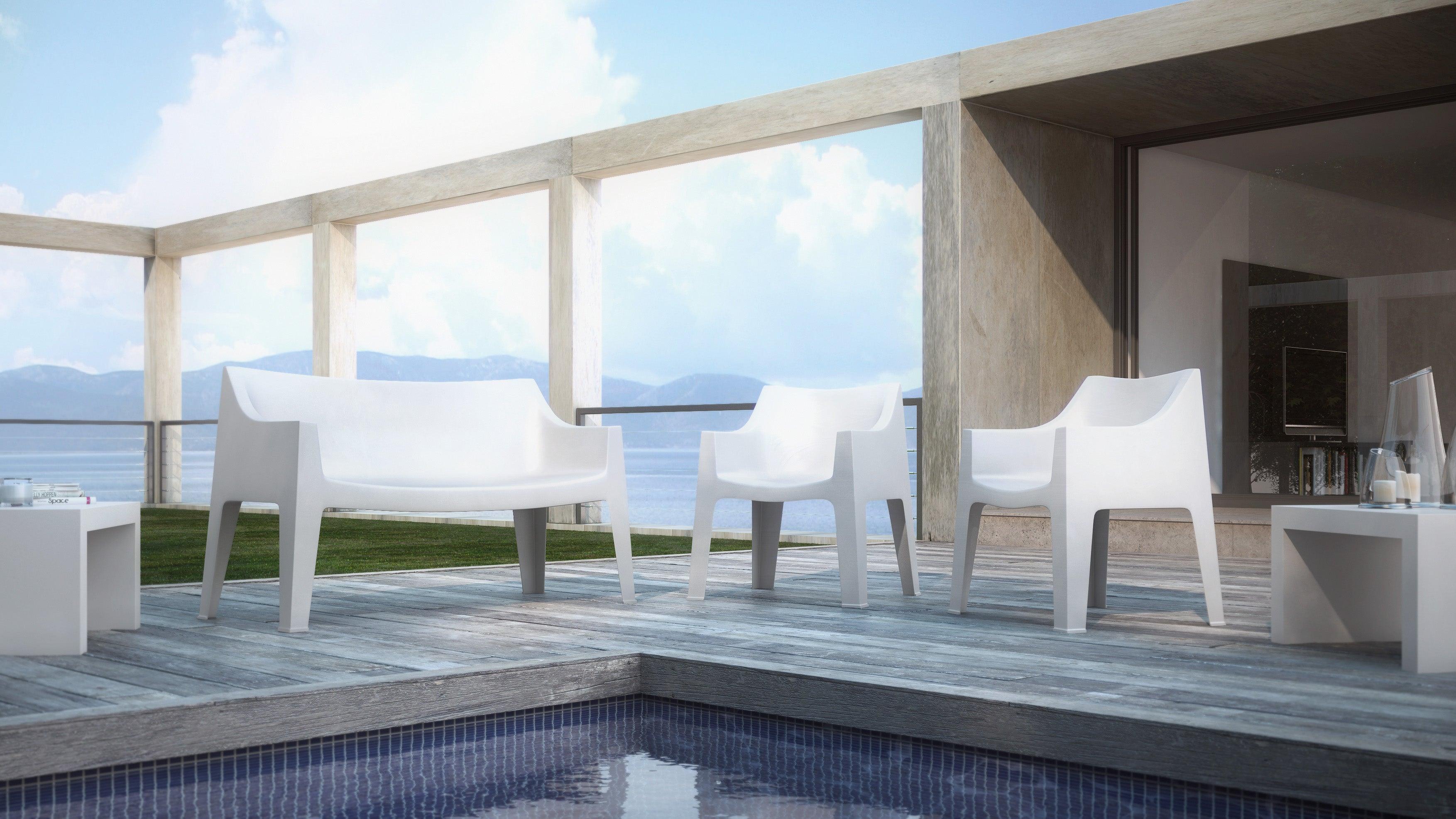 Abby Side Table in High Gloss White - Remutear
