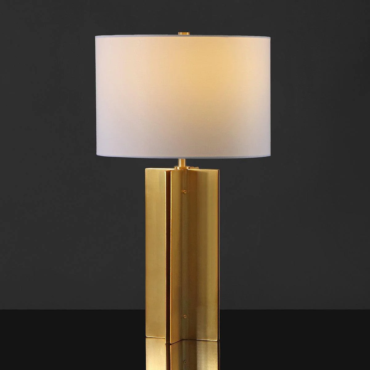 ROLLINS SQUARE METAL TABLE LAMP - Remutear