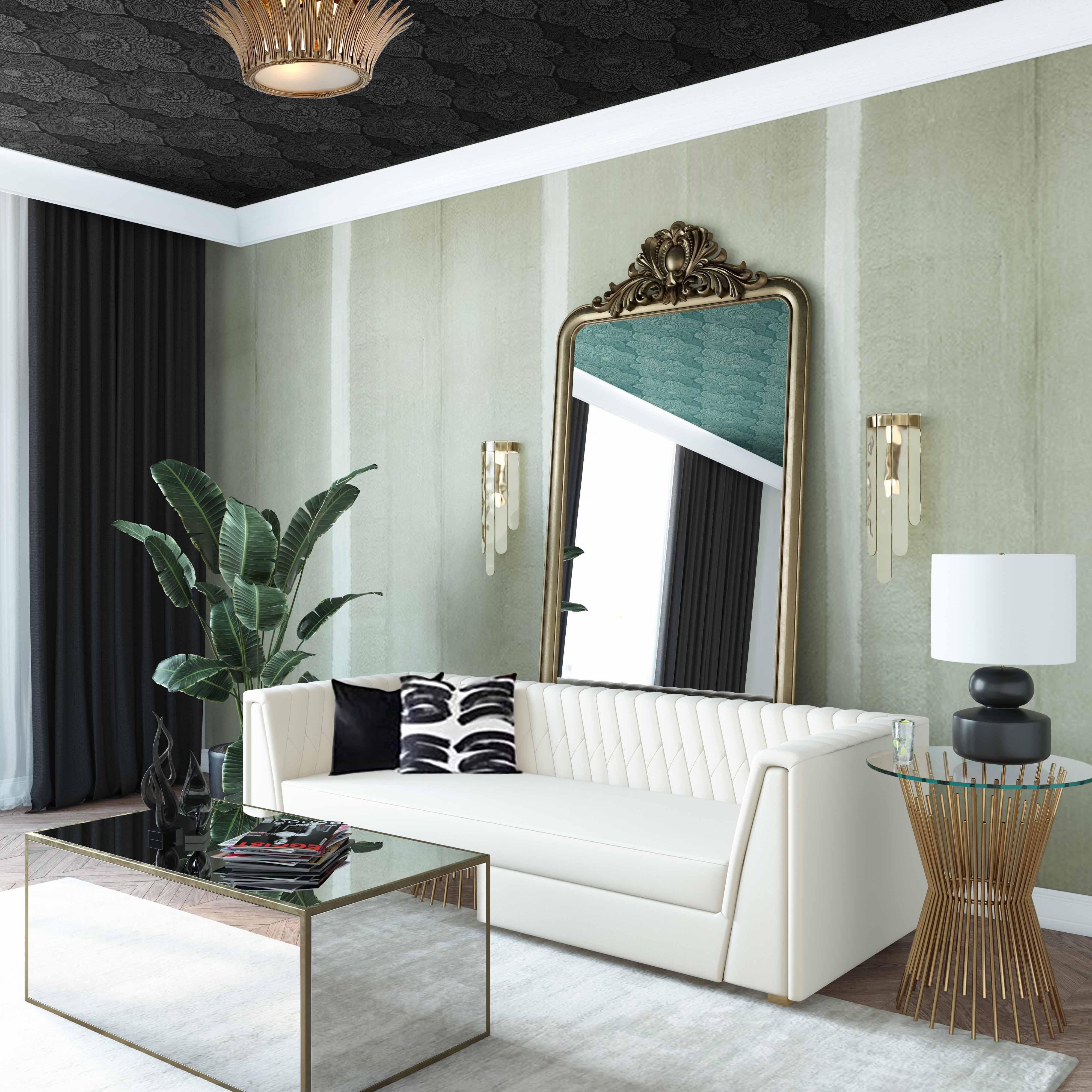Wafa Cream Velvet Sofa - Remutear