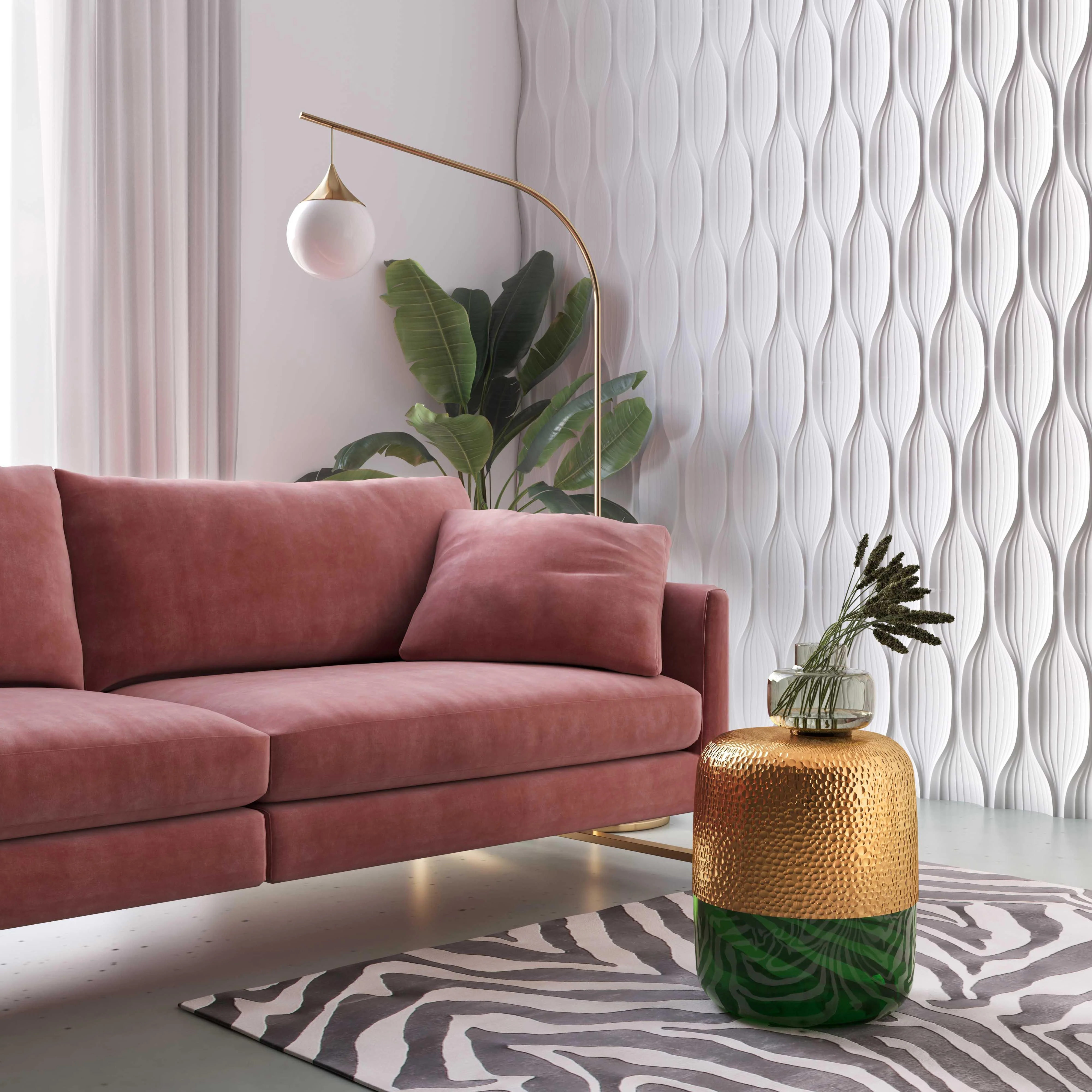 Kolla Green Side Table - Remutear